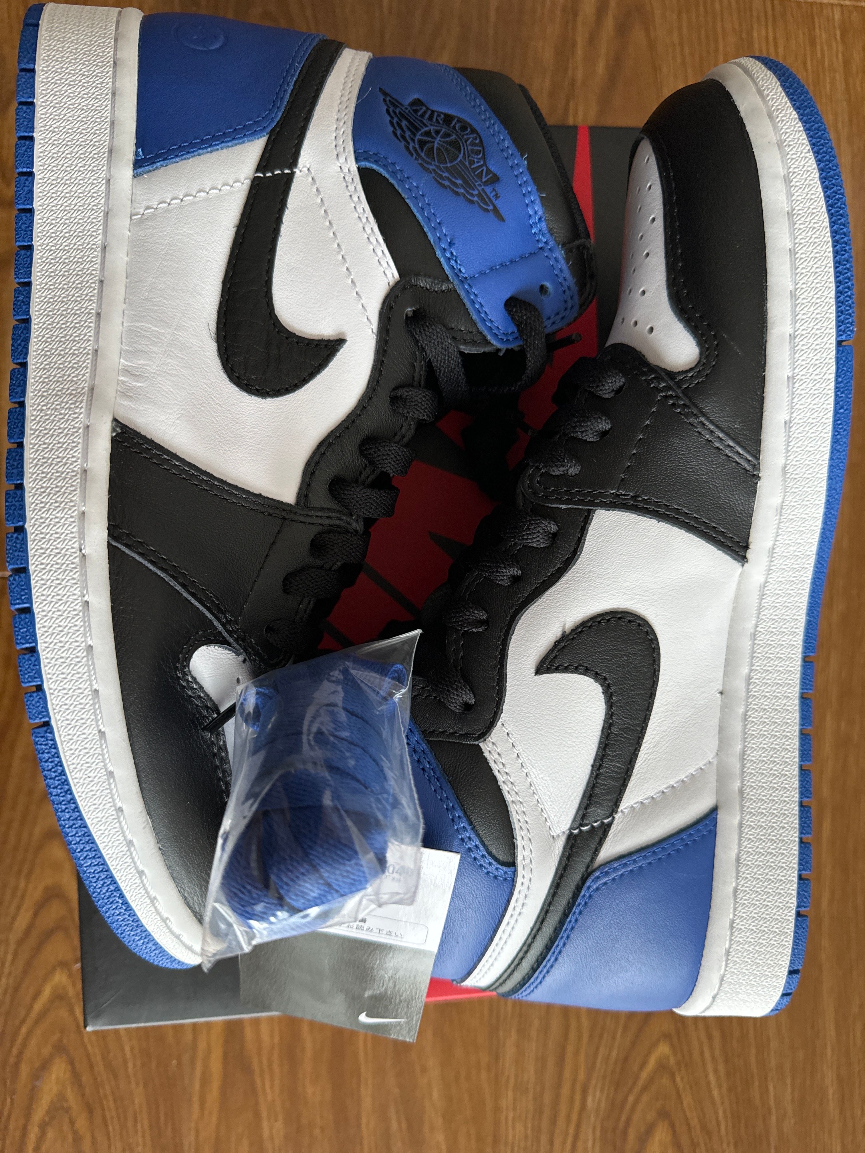 fragment design × Nike Air Jordan 1 Retro High OG "Black/Sport Royal/White"