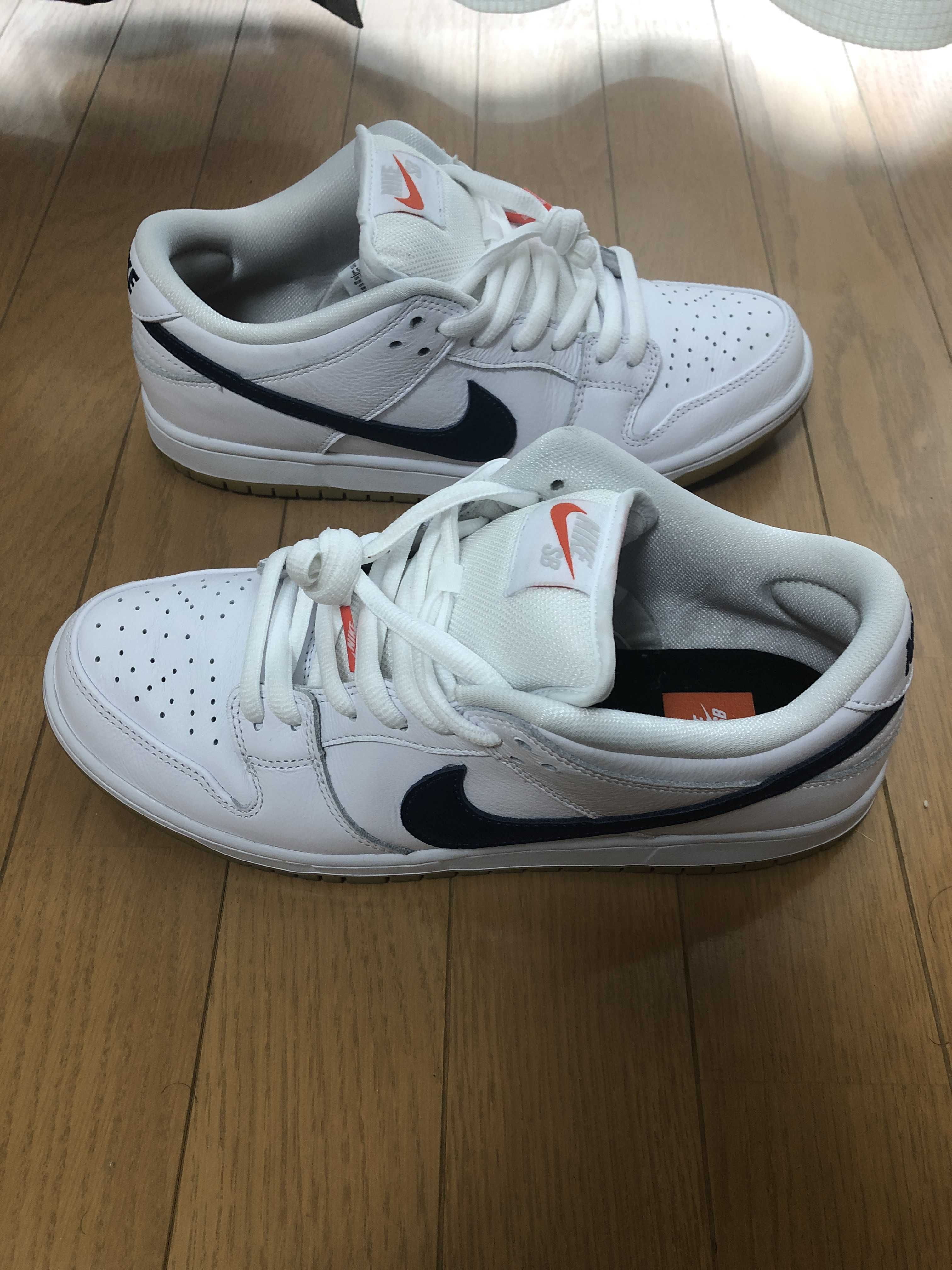 Nike SB Dunk Low "Orange Label White Navy"