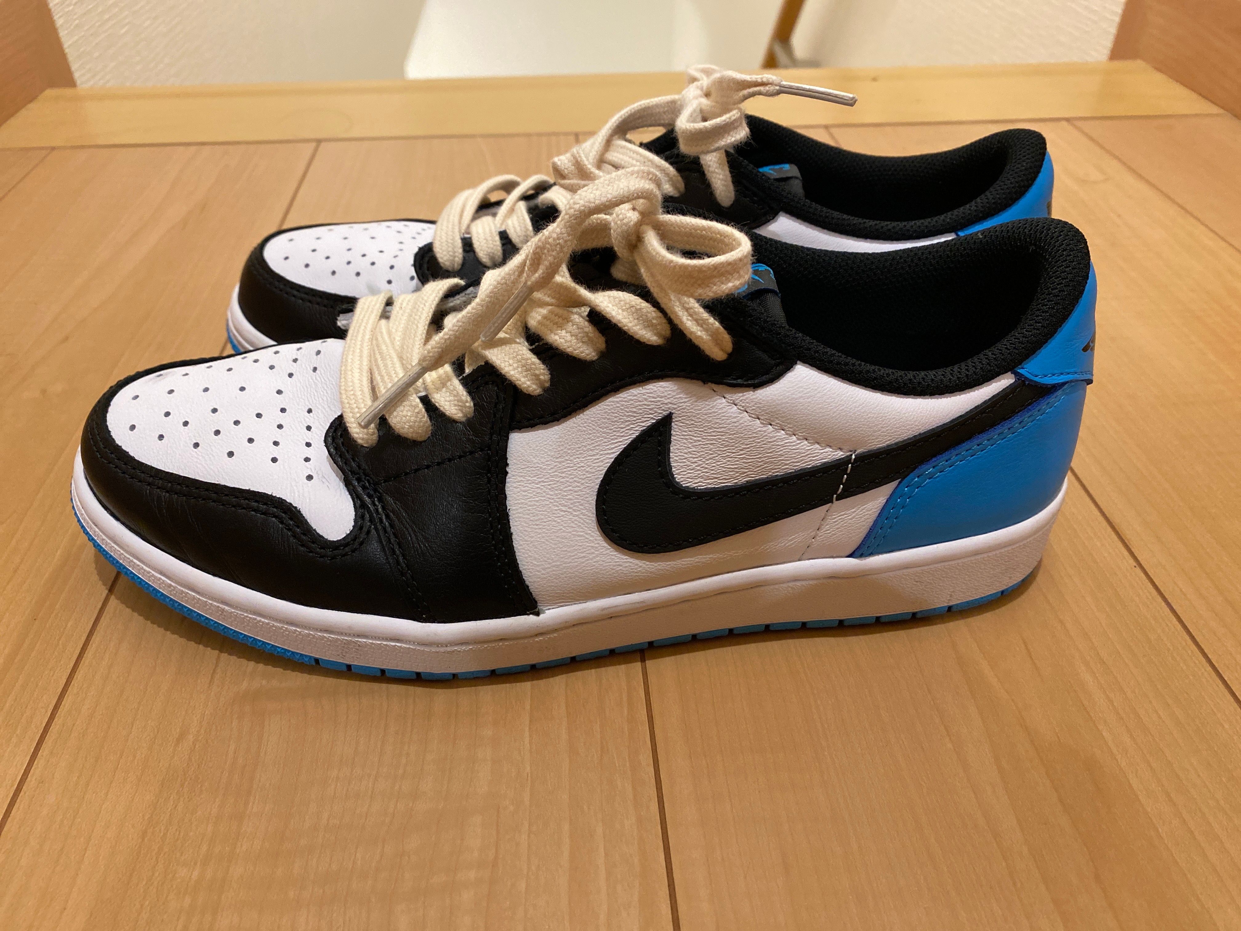 Nike Air Jordan 1 Low OG "Black and Dark Powder Blue/UNC"