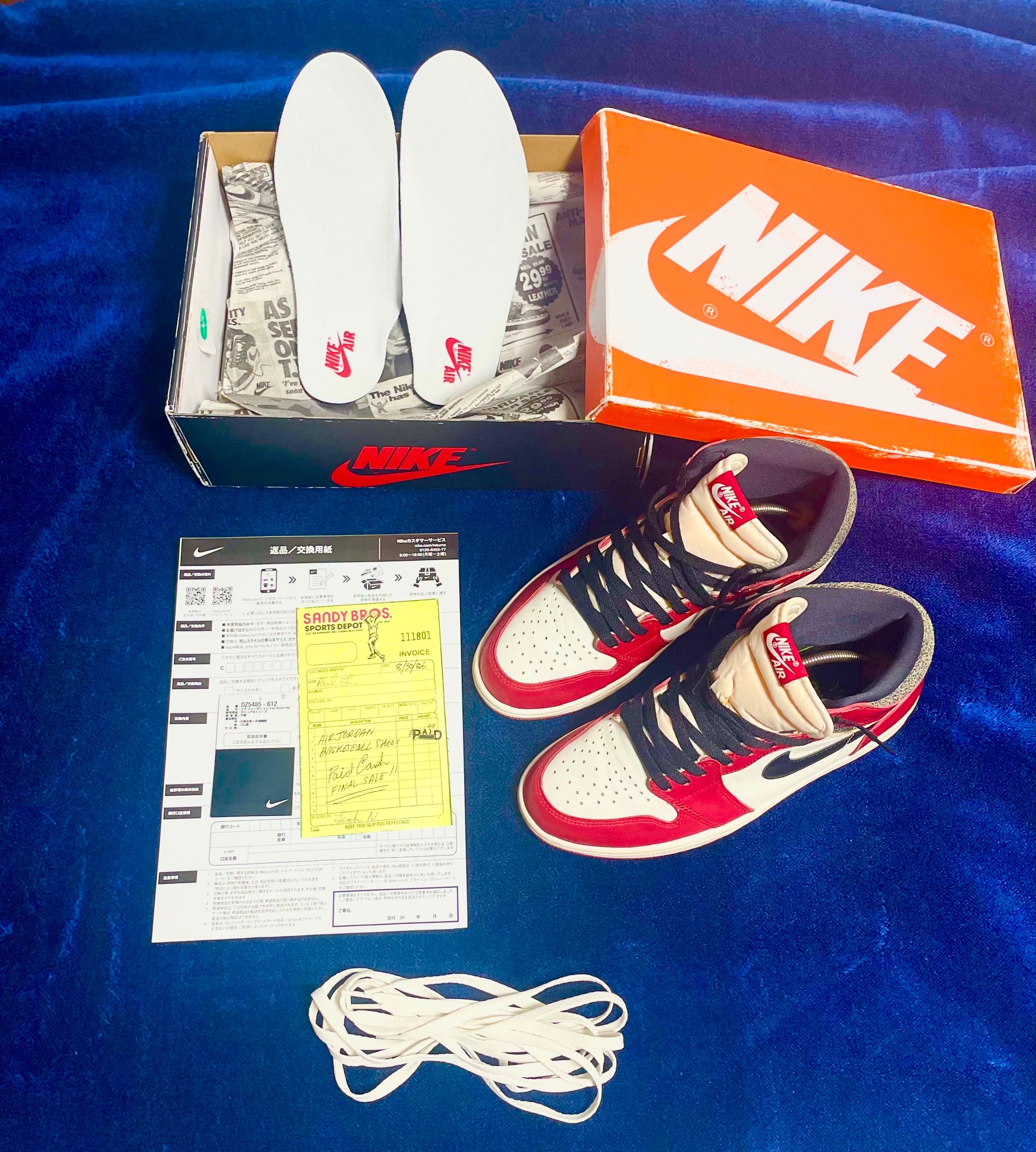 Nike Air Jordan 1 High OG "Lost & Found/Chicago"