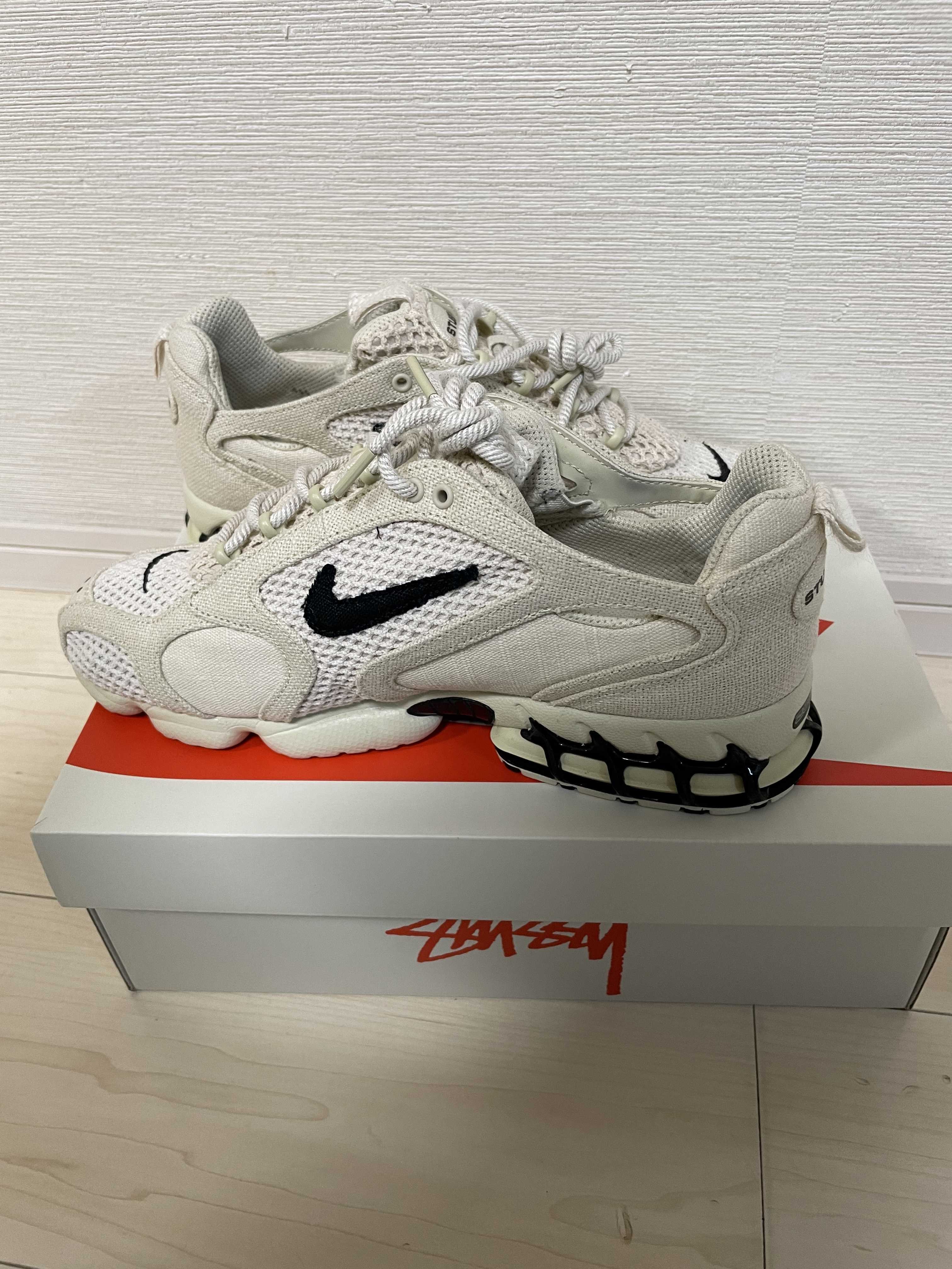 Stussy × Nike Air Zoom Spiridon CG 2 "Fossil/Black"