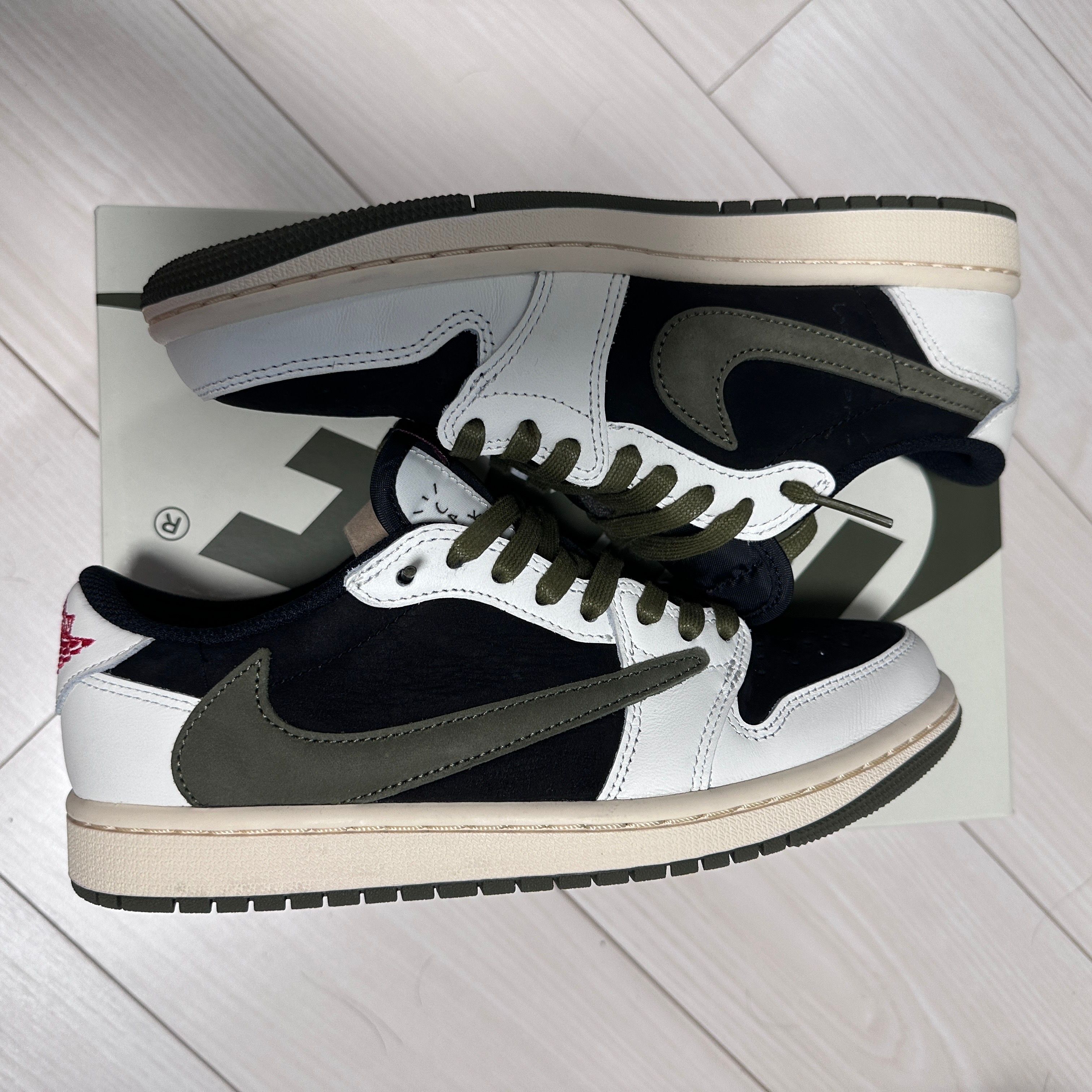 Travis Scott × Nike Women's Air Jordan 1 Low OG "Medium Olive"