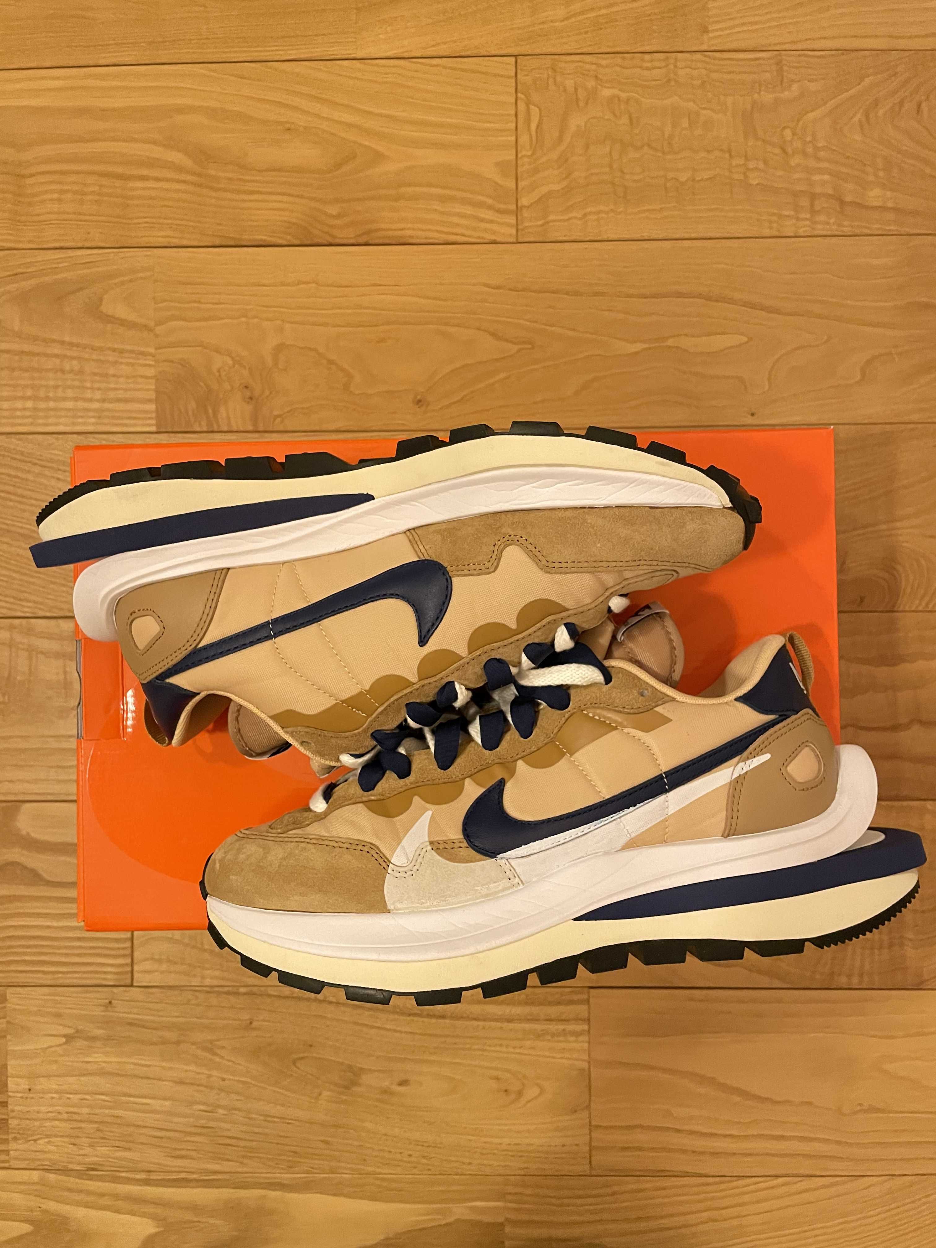 Sacai × Nike Vapor Waffle "Sesame And Blue Void"