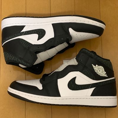 Nike Air Jordan 1 Mid "Panda Elephant/Safari"