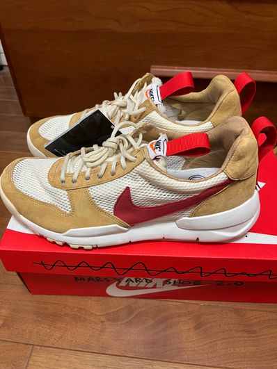 Tom Sachs × Nike Mars Yard 2.0 "Natural/Sport Red-Maple"