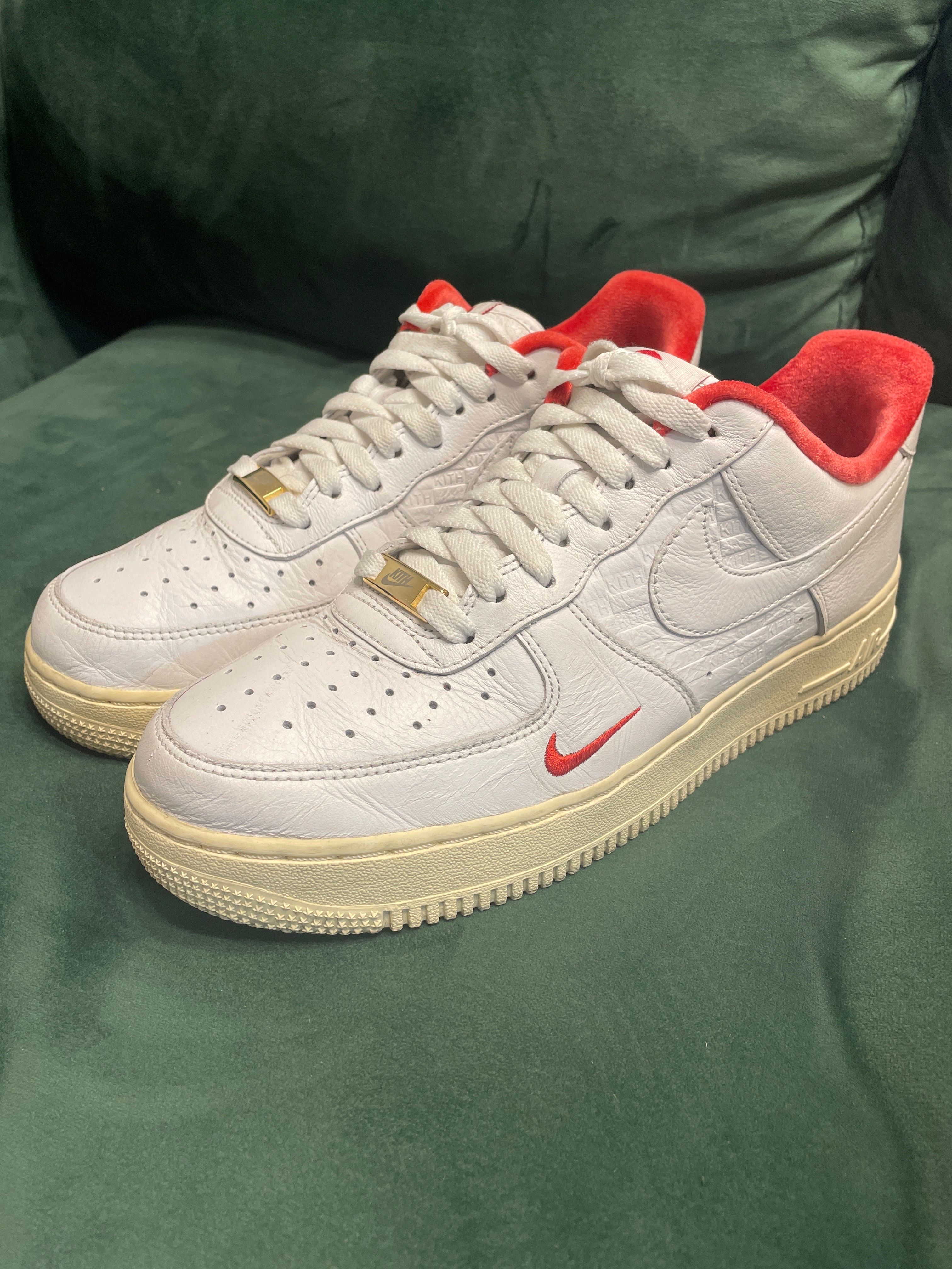 KITH × Nike Air Force 1 Low "White/Red"