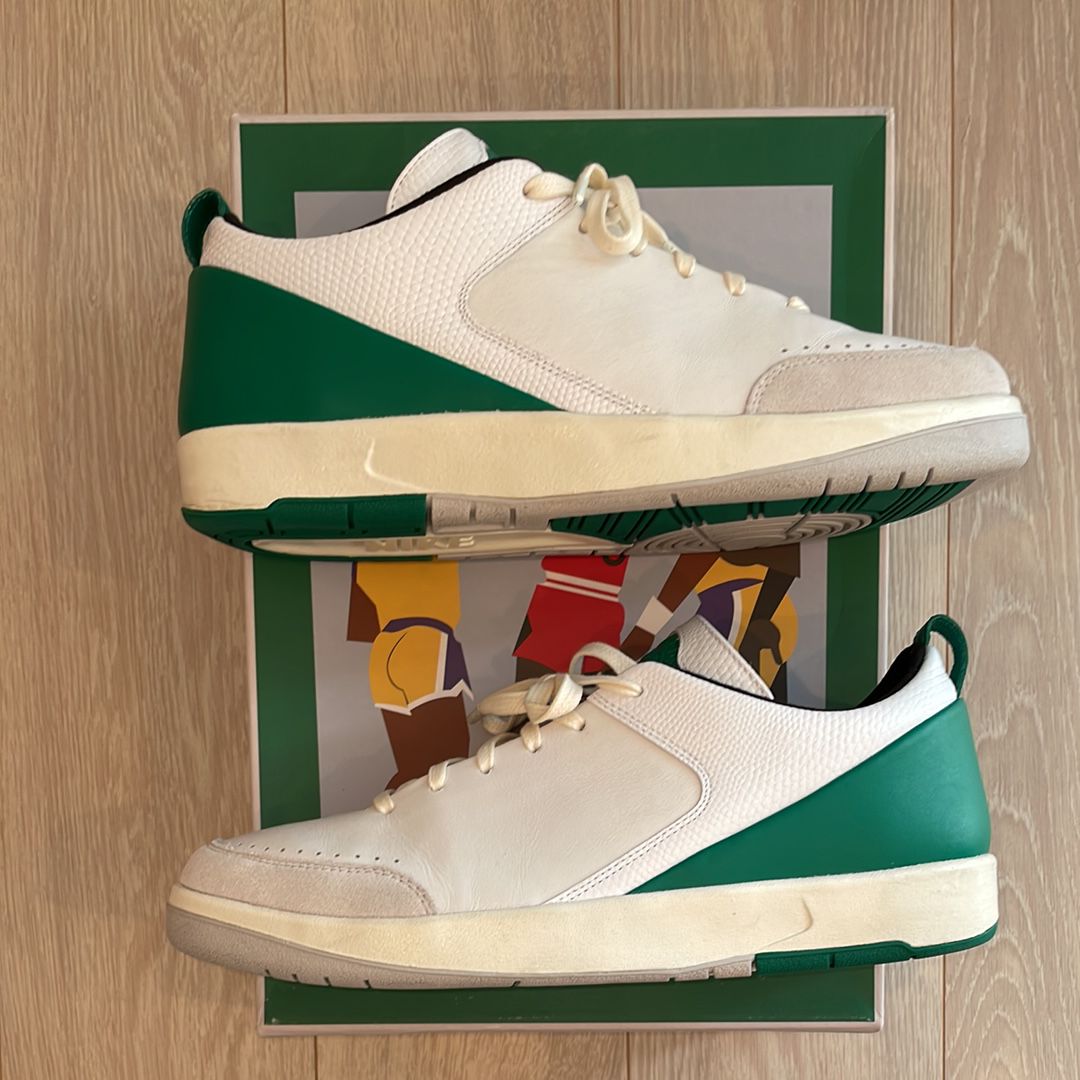 Nina Chanel Abney × Nike Women's Air Jordan 2 Retro Low "White and Malachite"