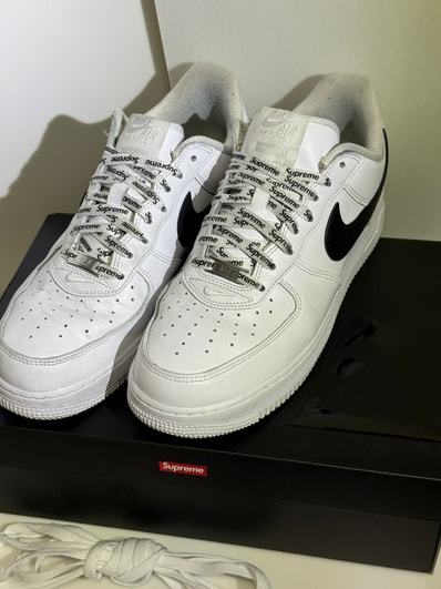 Supreme × Nike Air Force 1 Low "White/Black"