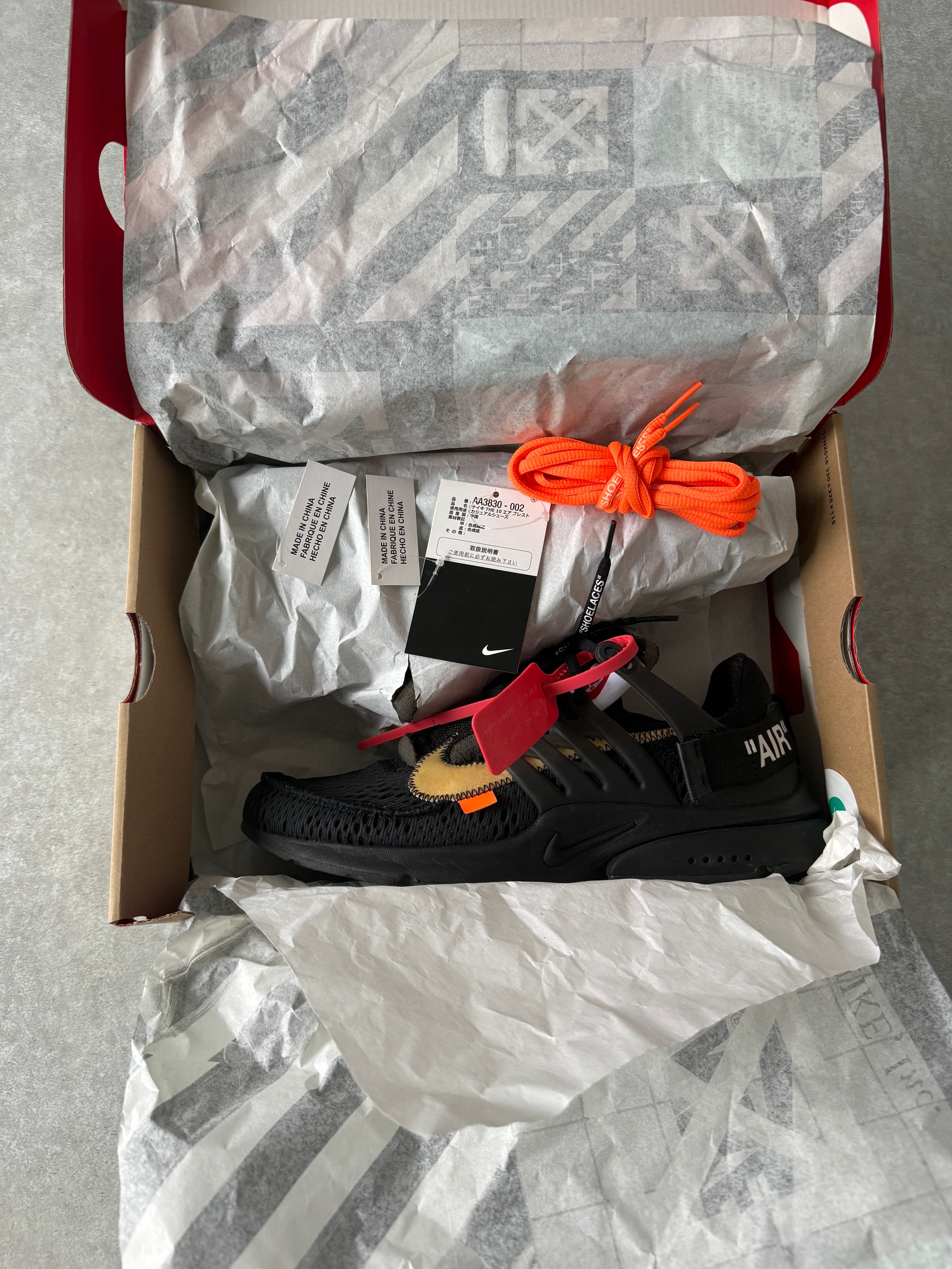 Off-White × Nike Air Presto "Black"