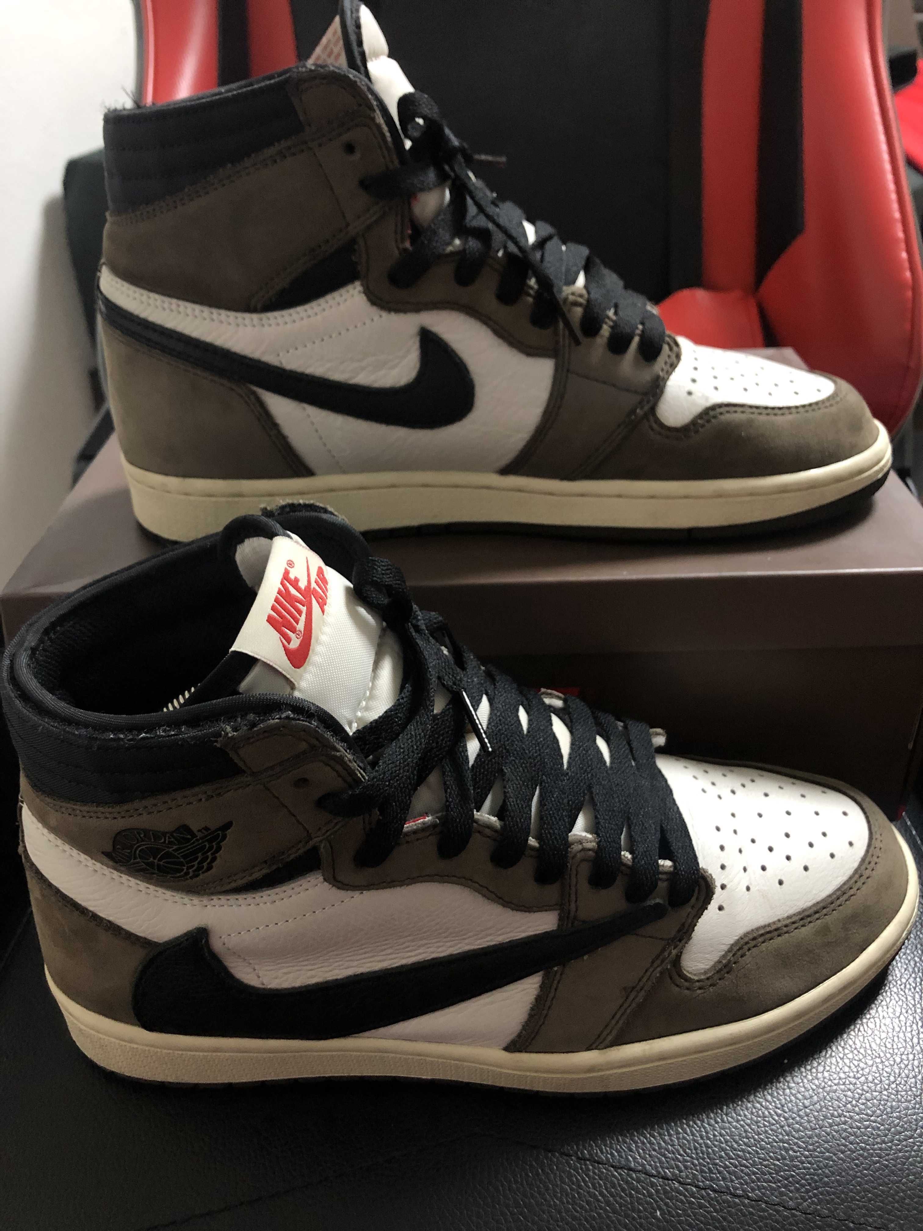 Travis Scott × Nike Air Jordan 1 Retro High OG TS SP "Sail/Dark Mocha"