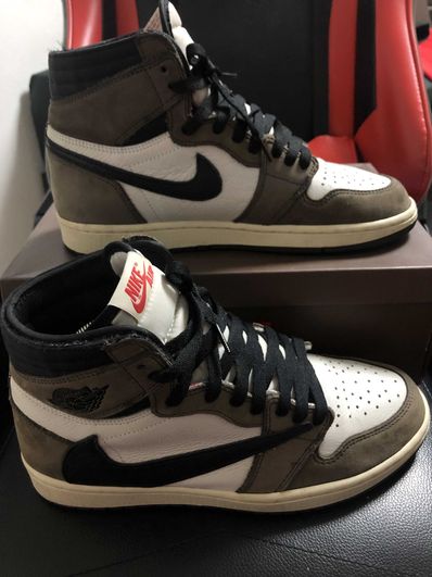 Travis Scott × Nike Air Jordan 1 Retro High OG TS SP "Sail/Dark Mocha"