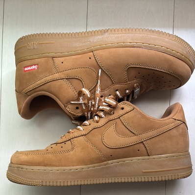 Supreme × Nike Air Force 1 Low "Flax/Wheat"