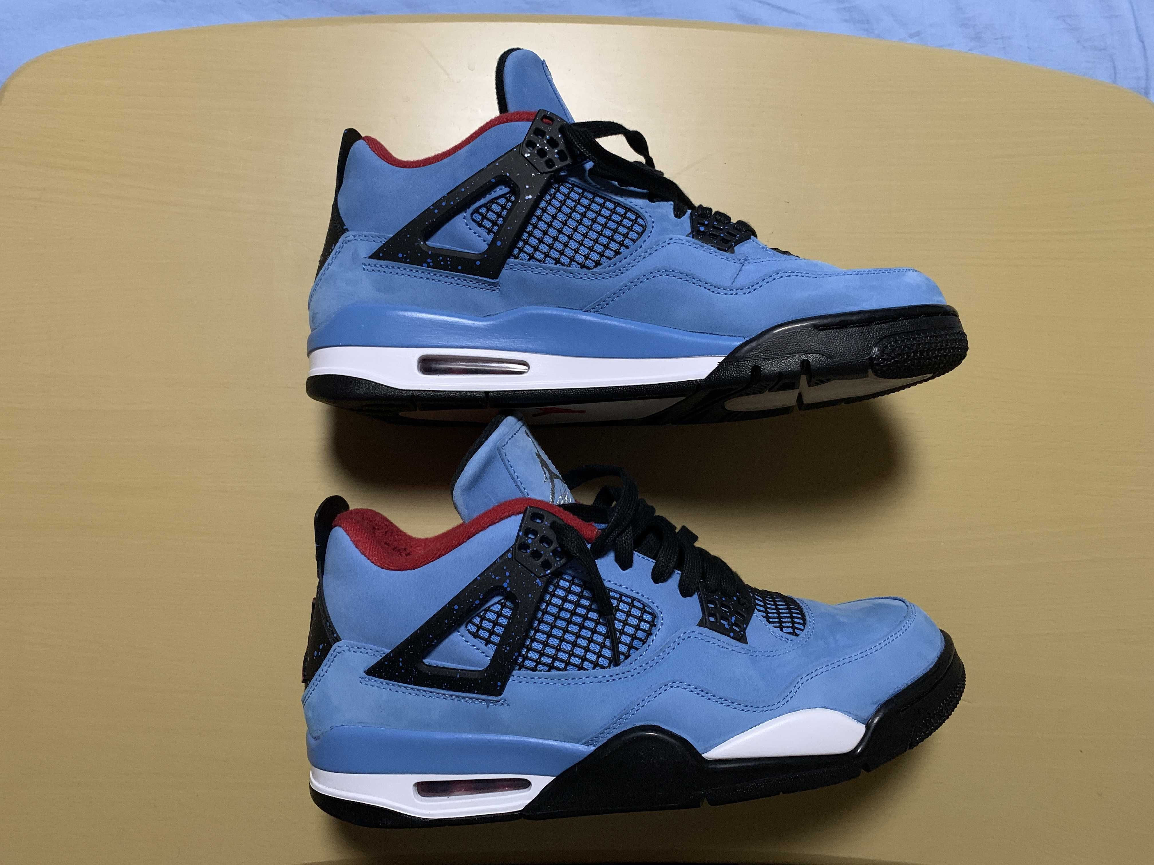 Travis Scott × Nike Air Jordan 4 Retro Cactus Jack "University Blue"