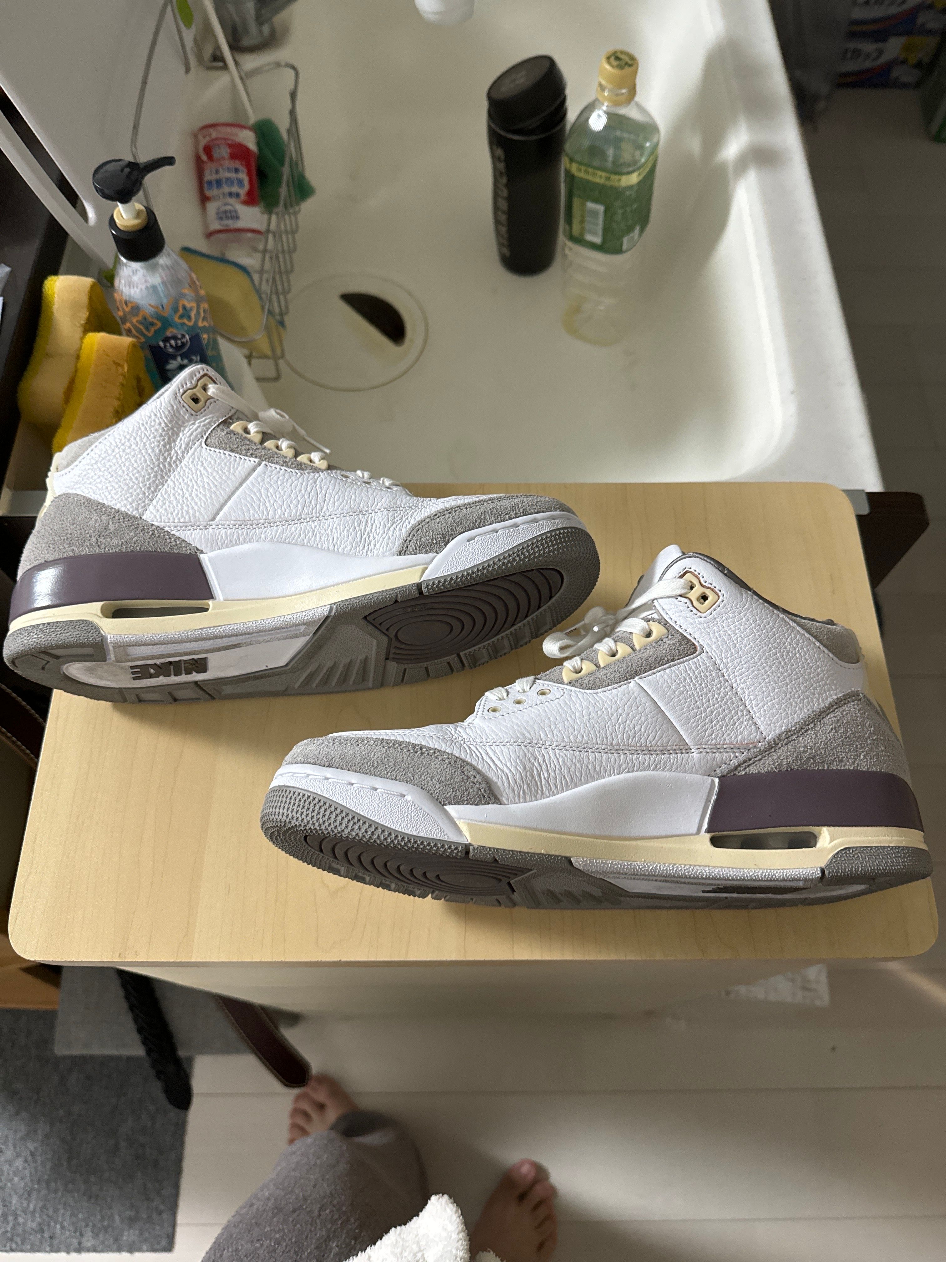 A Ma Maniere × Nike Women's Air Jordan 3 Retro SP "White/Medium Grey Violet Ore"