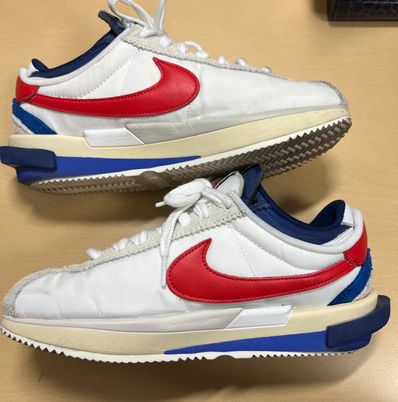 sacai × Nike Zoom Cortez "White and University Red"