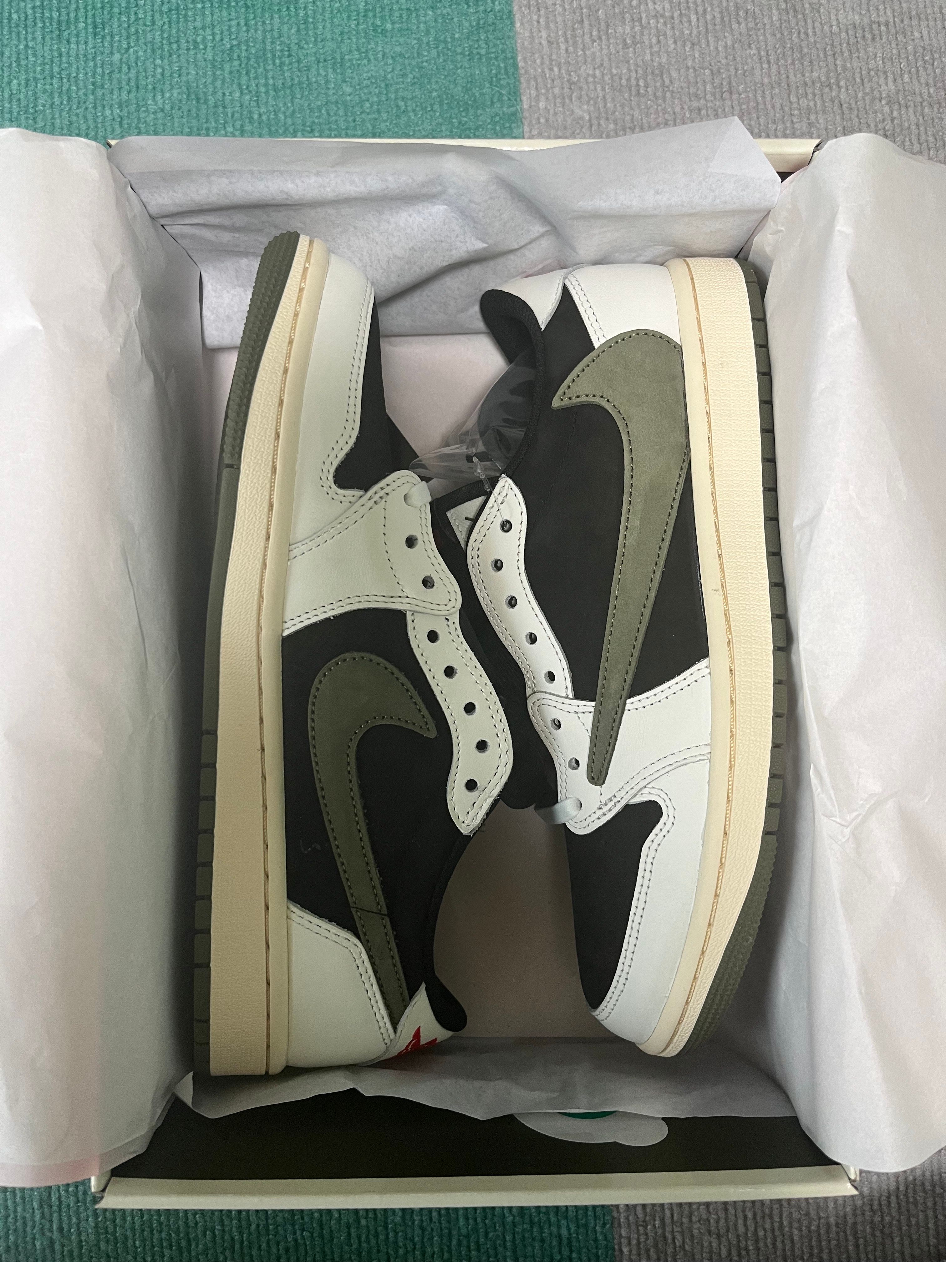 Travis Scott × Nike Women's Air Jordan 1 Low OG "Medium Olive"