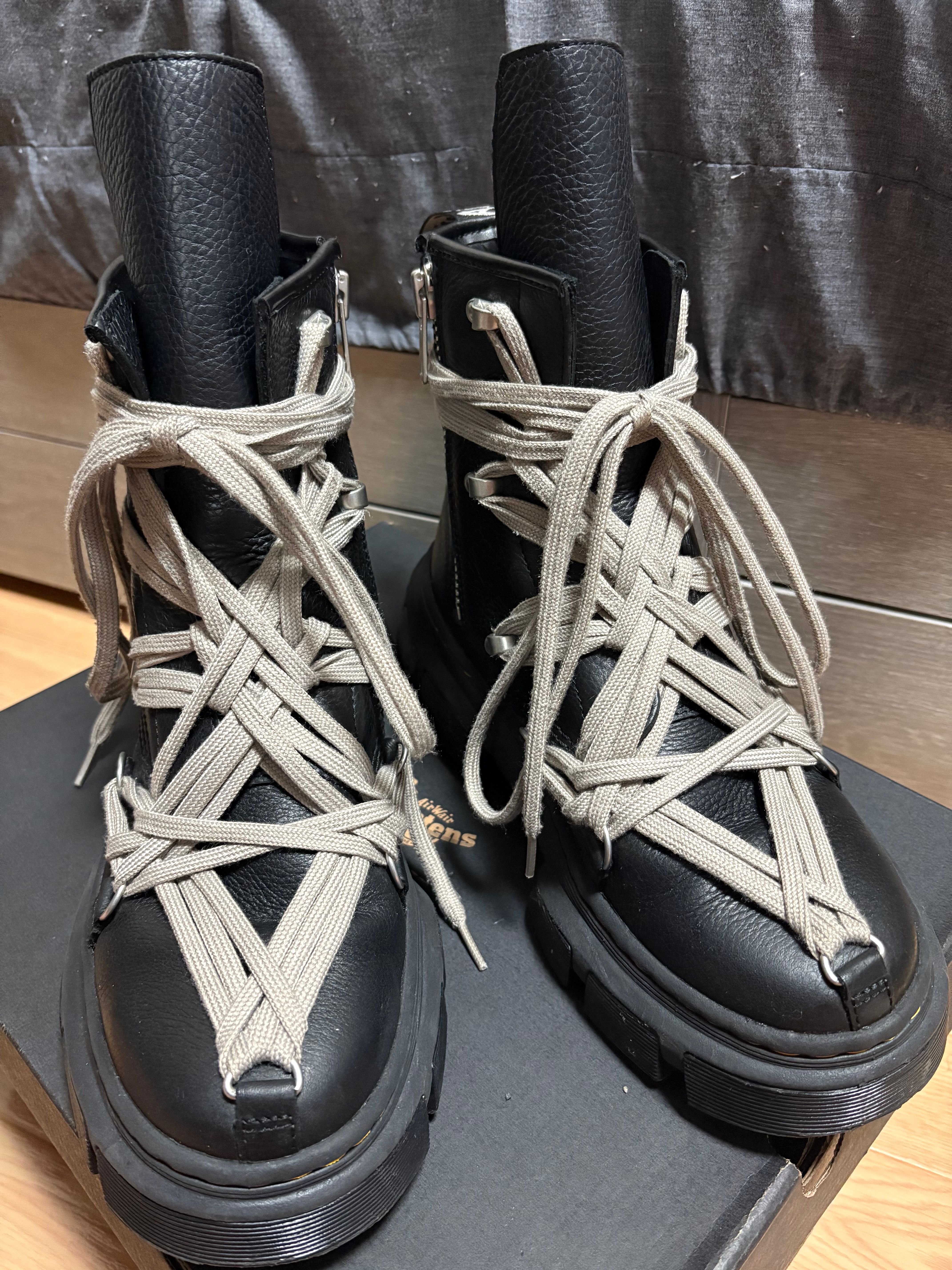 Rick Owens × Dr.Martens 1460 DMXL Mega Lace Boot "Black"