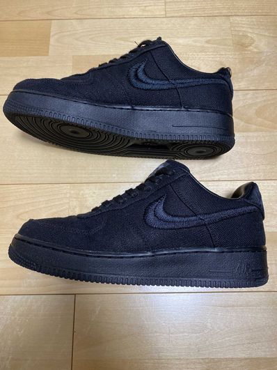 Stussy × Nike Air Force 1 Low "Triple Black"