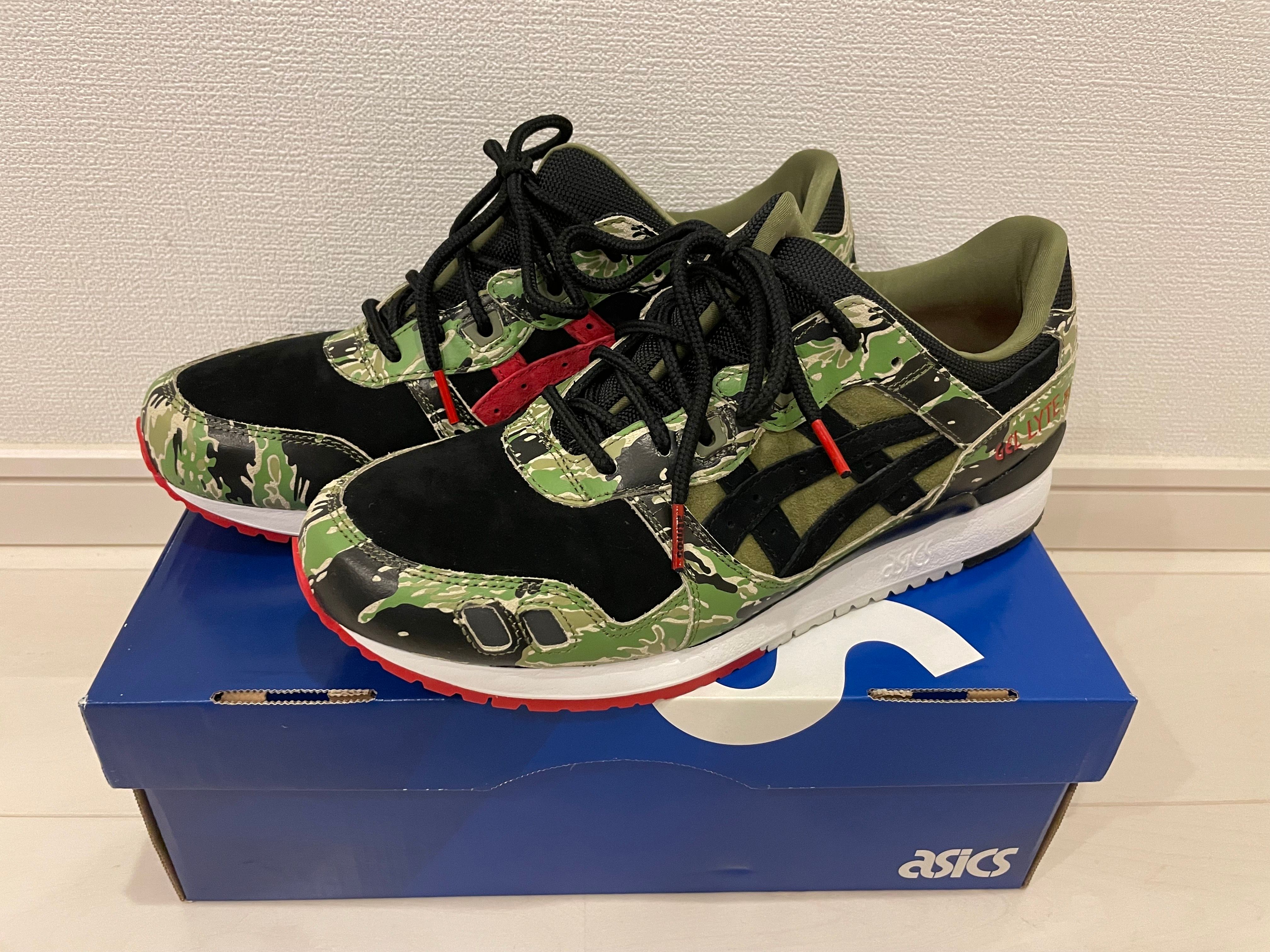 アトモス × アシックス ゲルライト 3 "グリーンカモ"