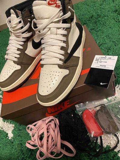 Travis Scott × Nike Air Jordan 1 Retro High OG TS SP "Sail/Dark Mocha"