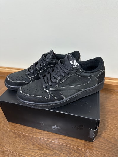 Travis Scott × Nike Air Jordan 1 Low OG SP "Black Phantom"