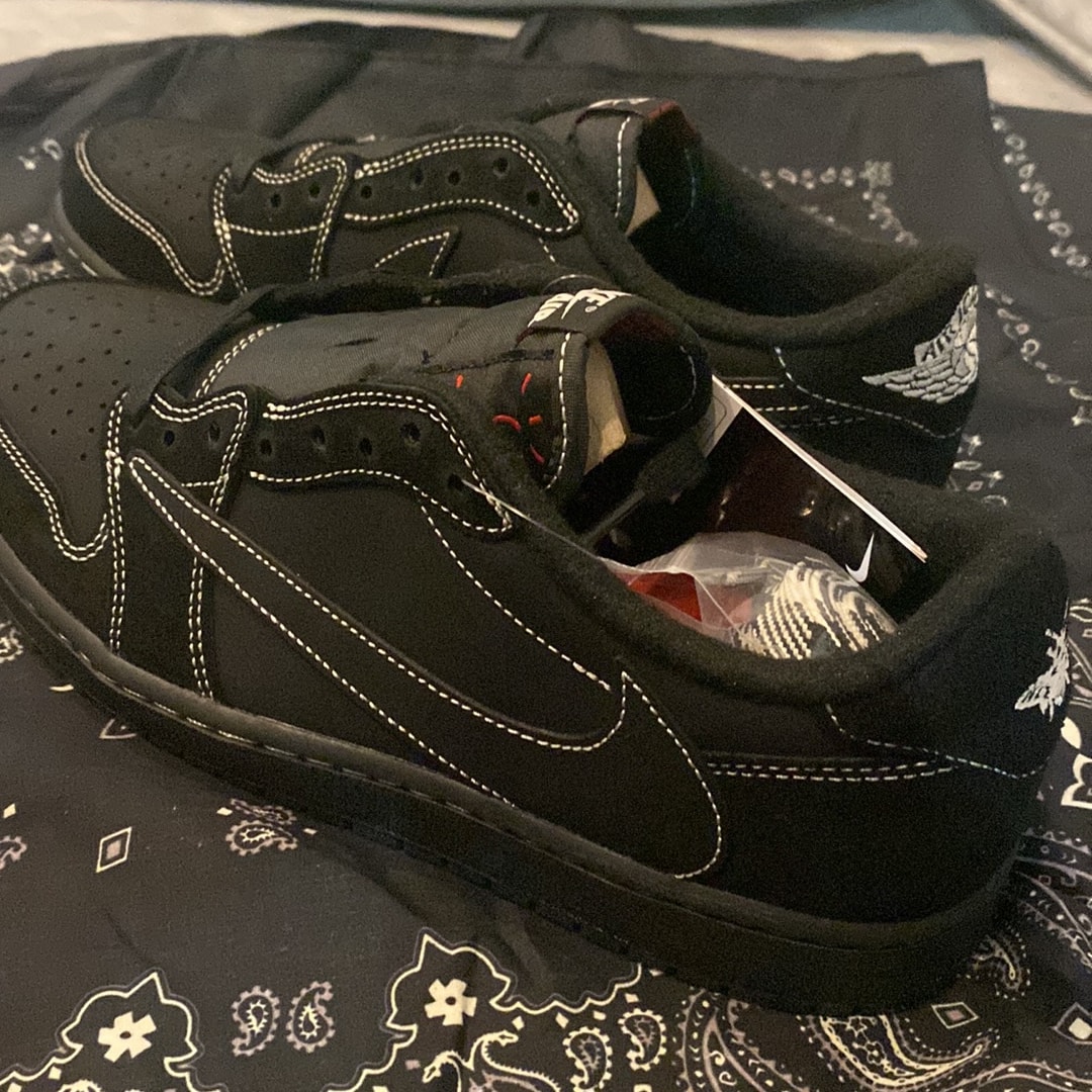 Travis Scott × Nike Air Jordan 1 Low OG SP "Black Phantom"