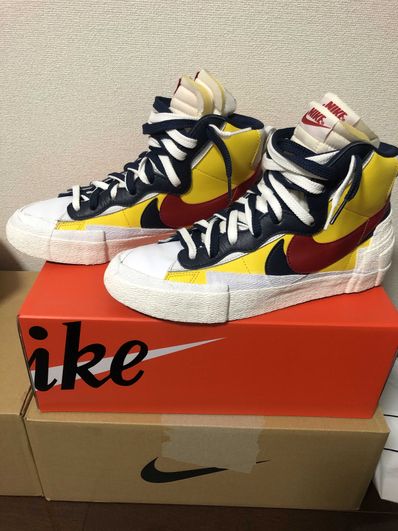 sacai × Nike Blazer Mid "Varsity Maize/Varsity Red"