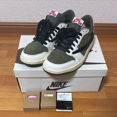 Travis Scott × Nike Air Jordan 1 Low OG SP "Reverse Olive"