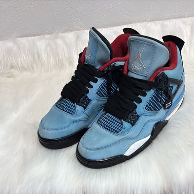 Travis Scott × Nike Air Jordan 4 Retro Cactus Jack "University Blue"