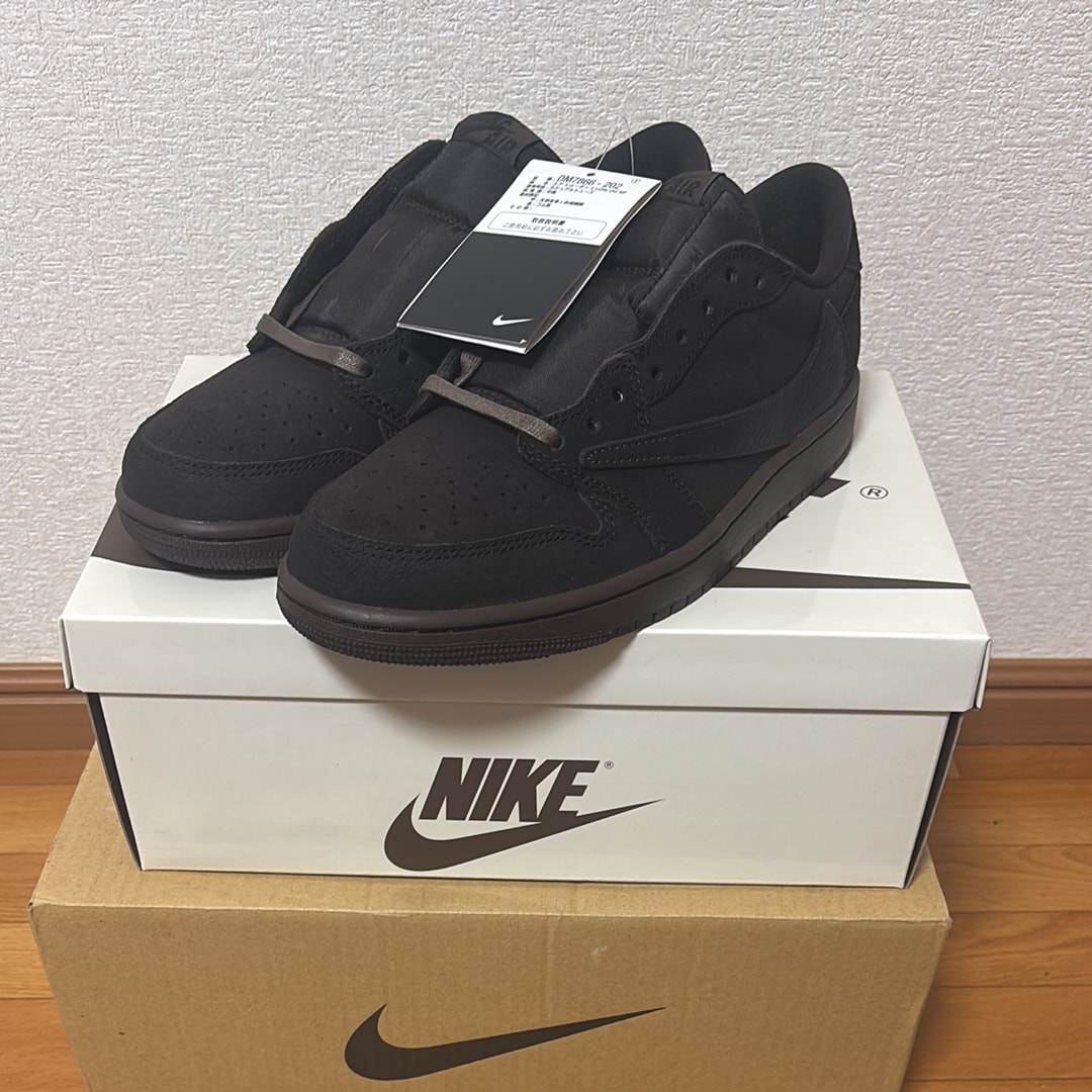 Travis Scott × Nike Air Jordan 1 Low OG SP "Velvet Brown and Dark Mocha"