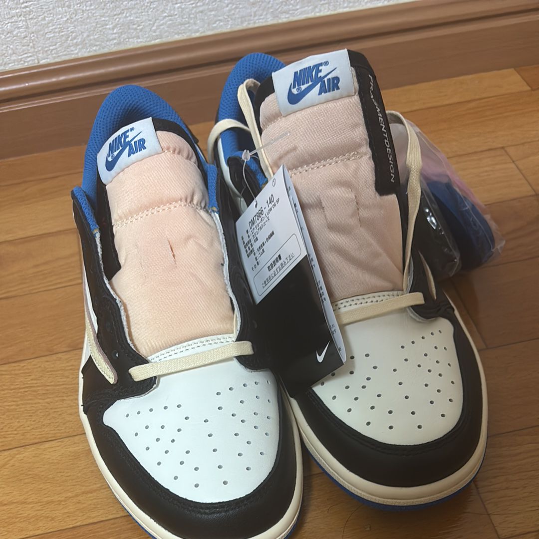 Travis Scott × fragment design × Nike Air Jordan 1 Low OG SP "Military Blue"