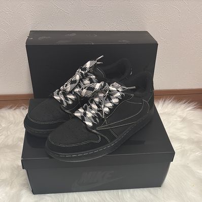 Travis Scott × Nike Air Jordan 1 Low OG SP "Black Phantom"