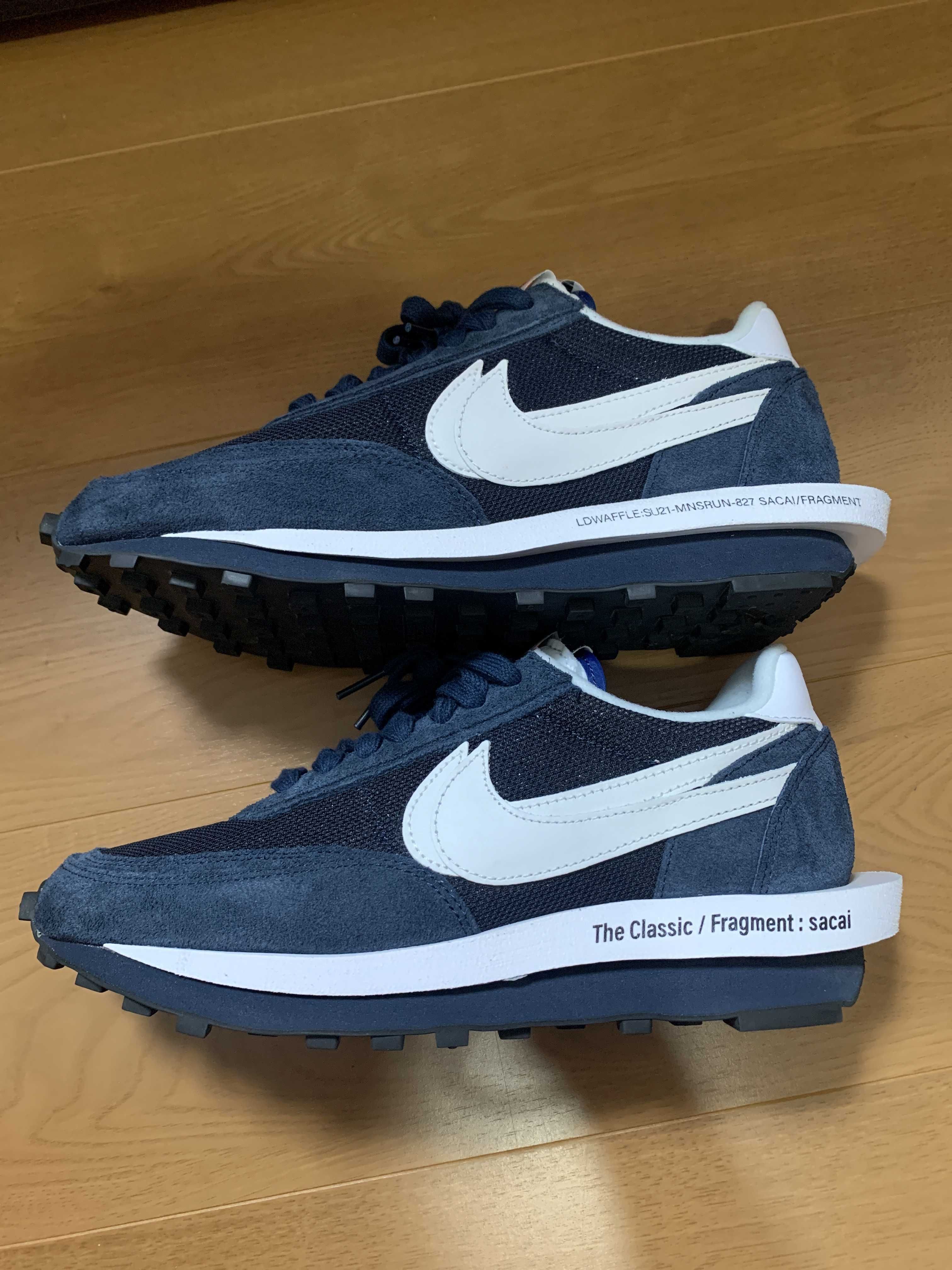 Fragment × sacai × Nike LD Waffle "Blackended Blue"
