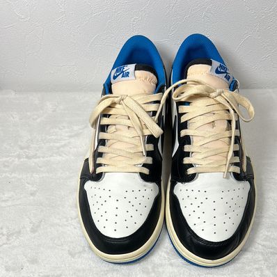 Travis Scott × fragment design × Nike Air Jordan 1 Low OG SP "Military Blue"
