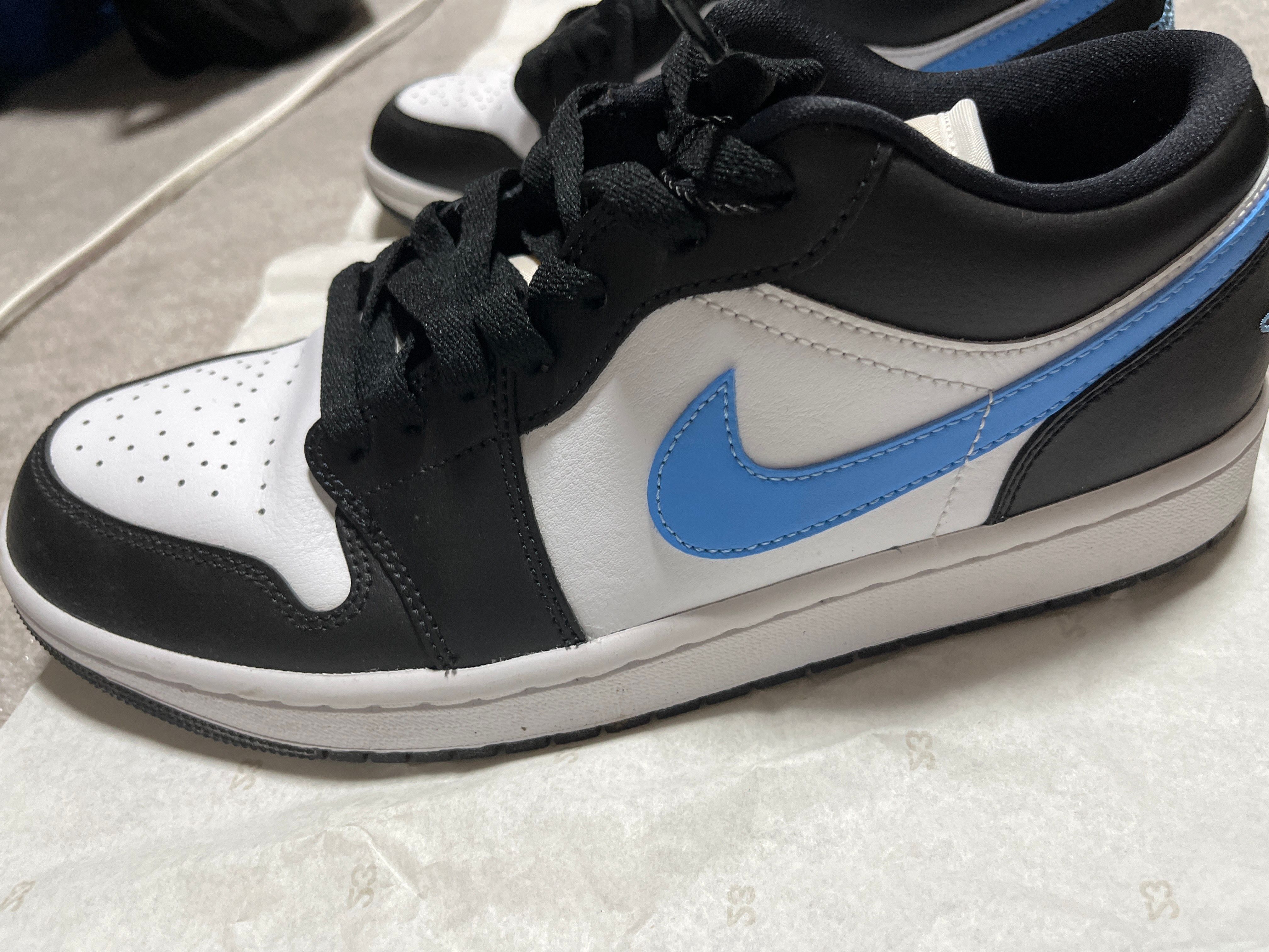 Nike Women's Air Jordan 1 Low "Black/University Blue"