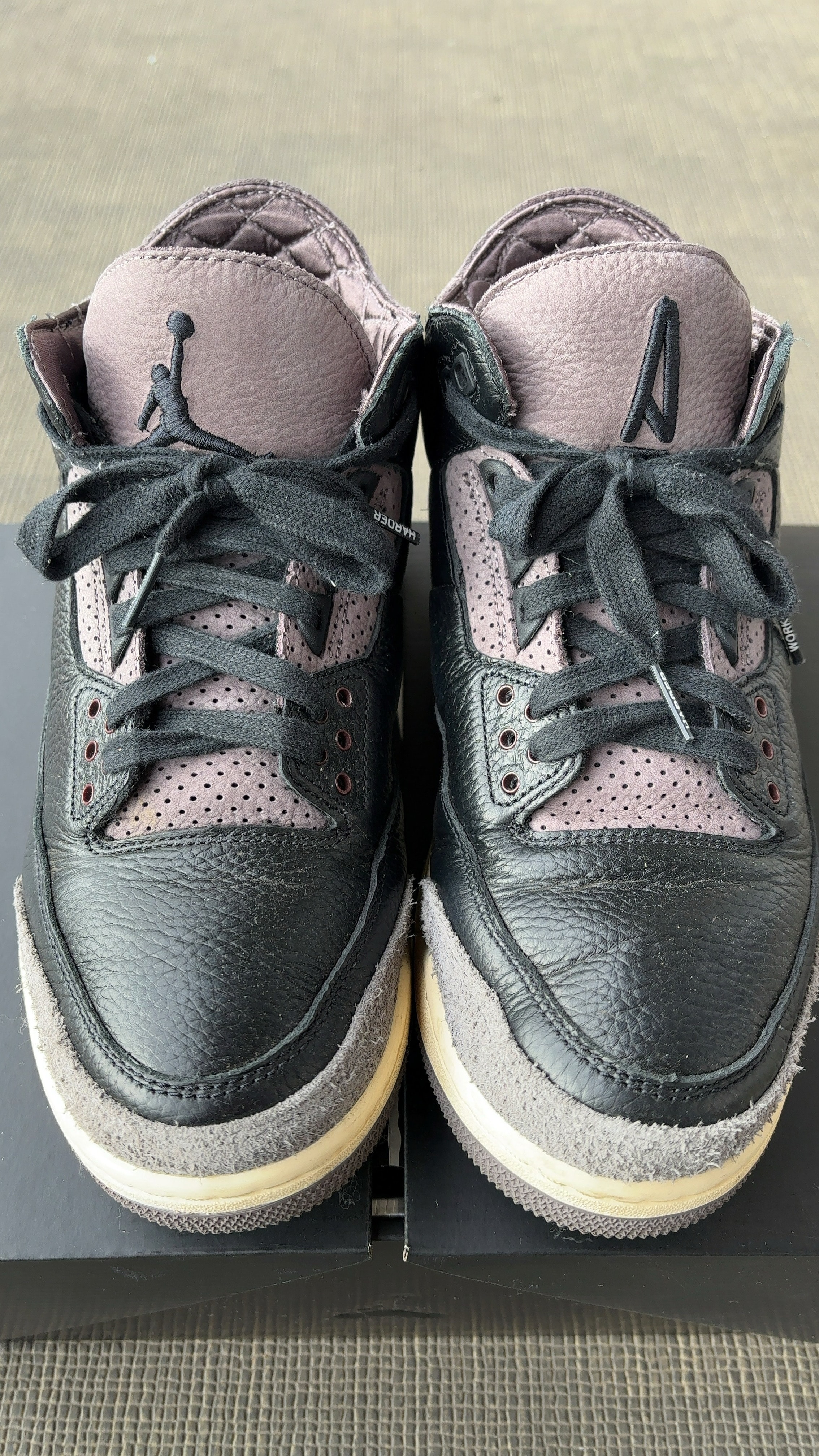 A Ma Maniere × Nike Women's Air Jordan 3 Retro OG SP "Black and Flat Pewter/WYWS"