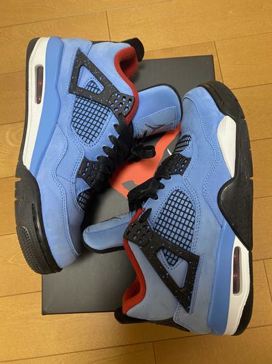 Travis Scott × Nike Air Jordan 4 Retro Cactus Jack "University Blue"