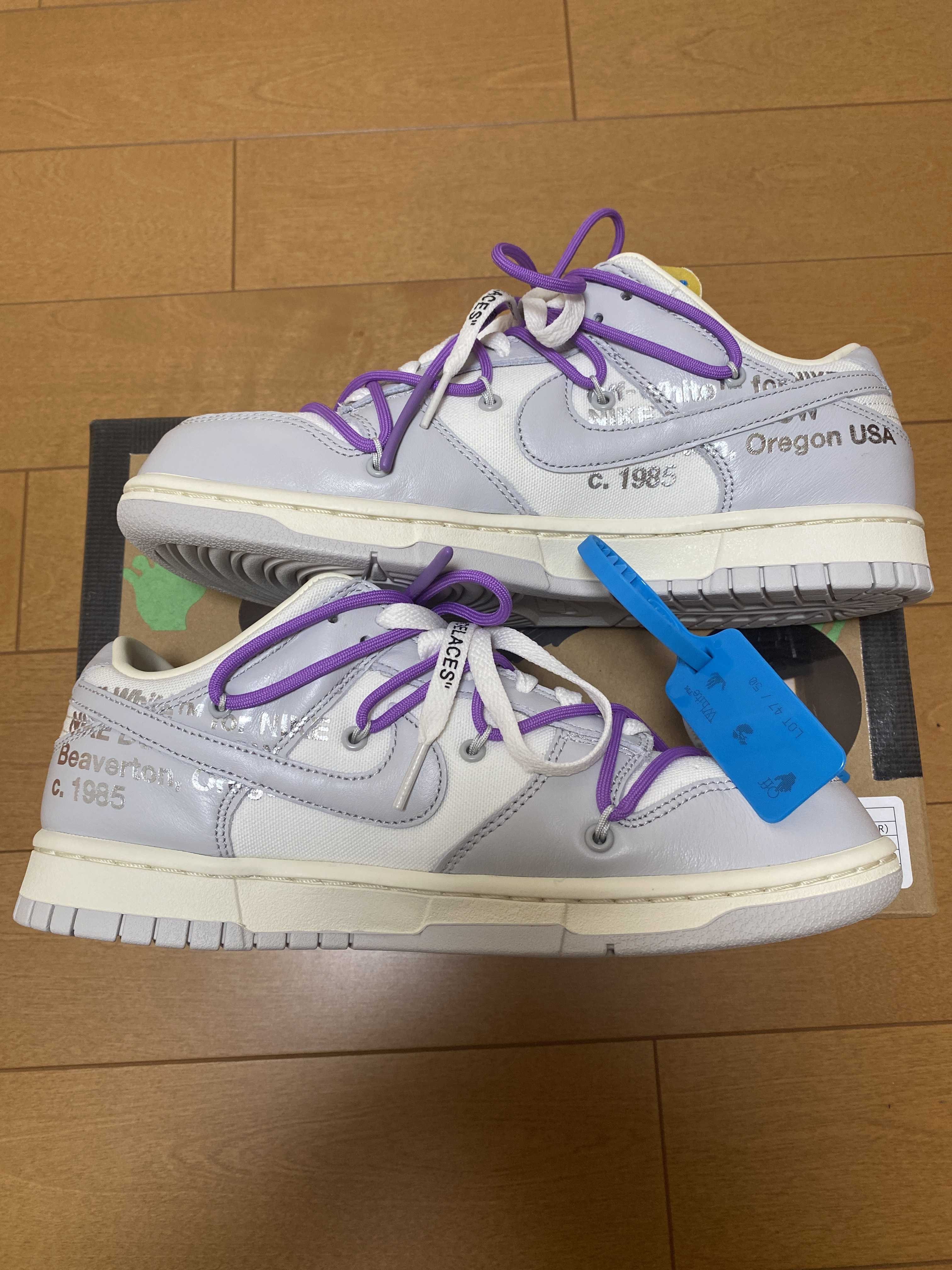 Off-White × Nike Dunk Low "Sail/Neutral Gray"