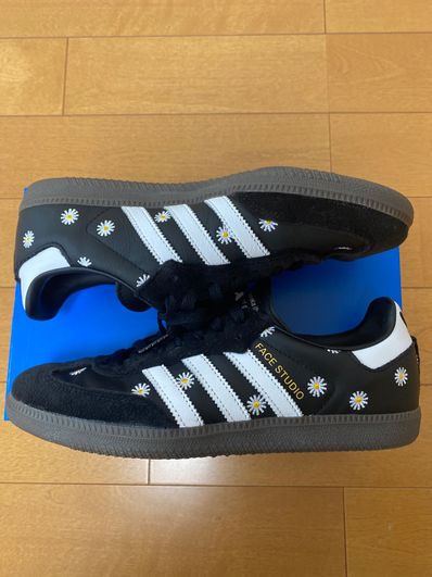 atmos × FACE × adidas Samba "Core Black/Footwear White"