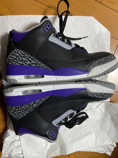 Nike Air Jordan 3 Retro "Black/Court Purple"