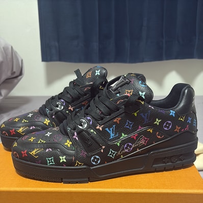 Takashi Murakami × Louis Vuitton Trainer Sneaker "Noir/Multicolor"