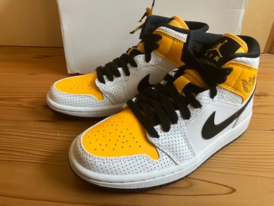 Nike Women's Air Jordan 1 Mid "White/Black/Gold"