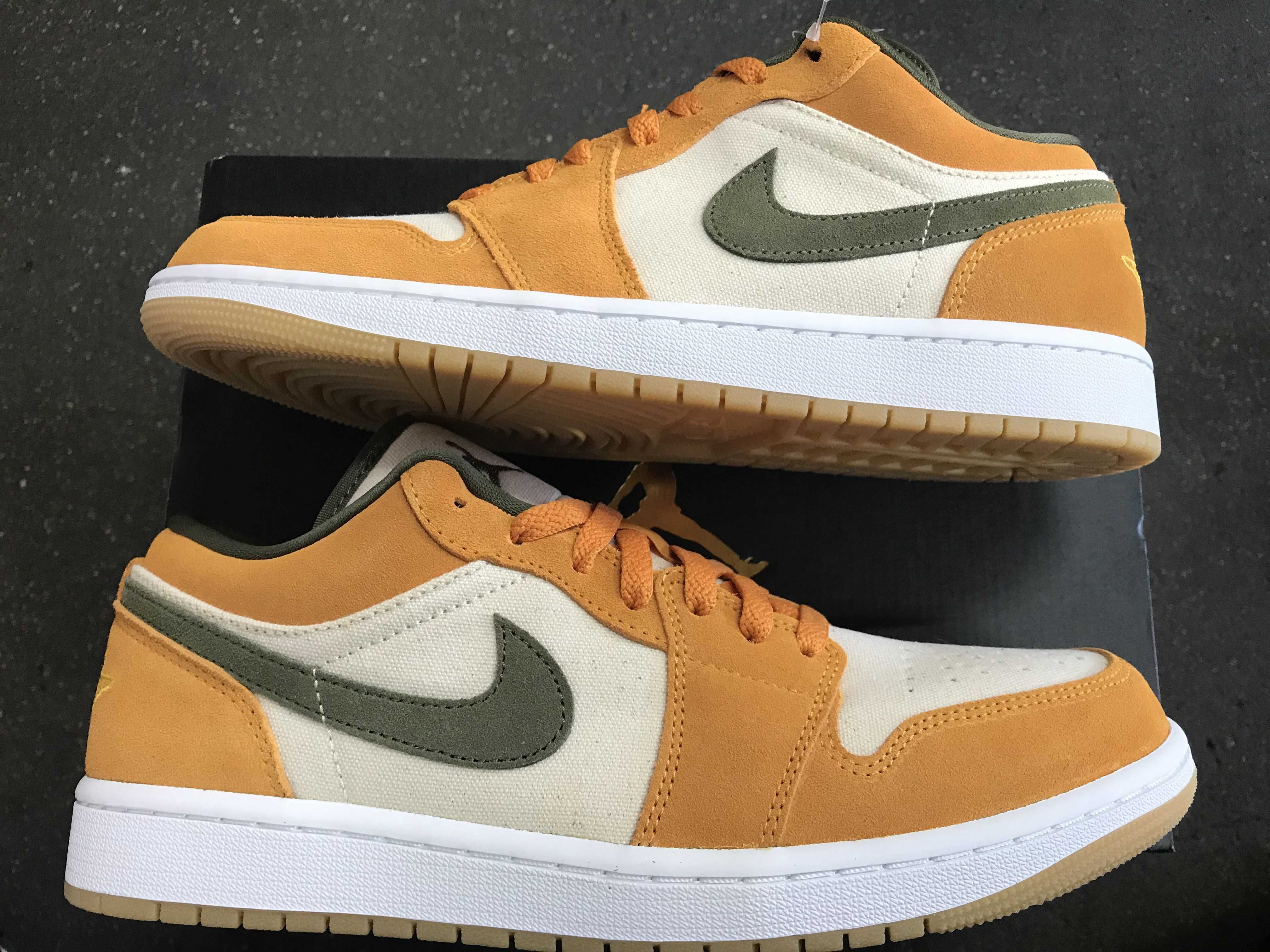 Nike Air Jordan 1 Low "Light Curry/Medium Olive"