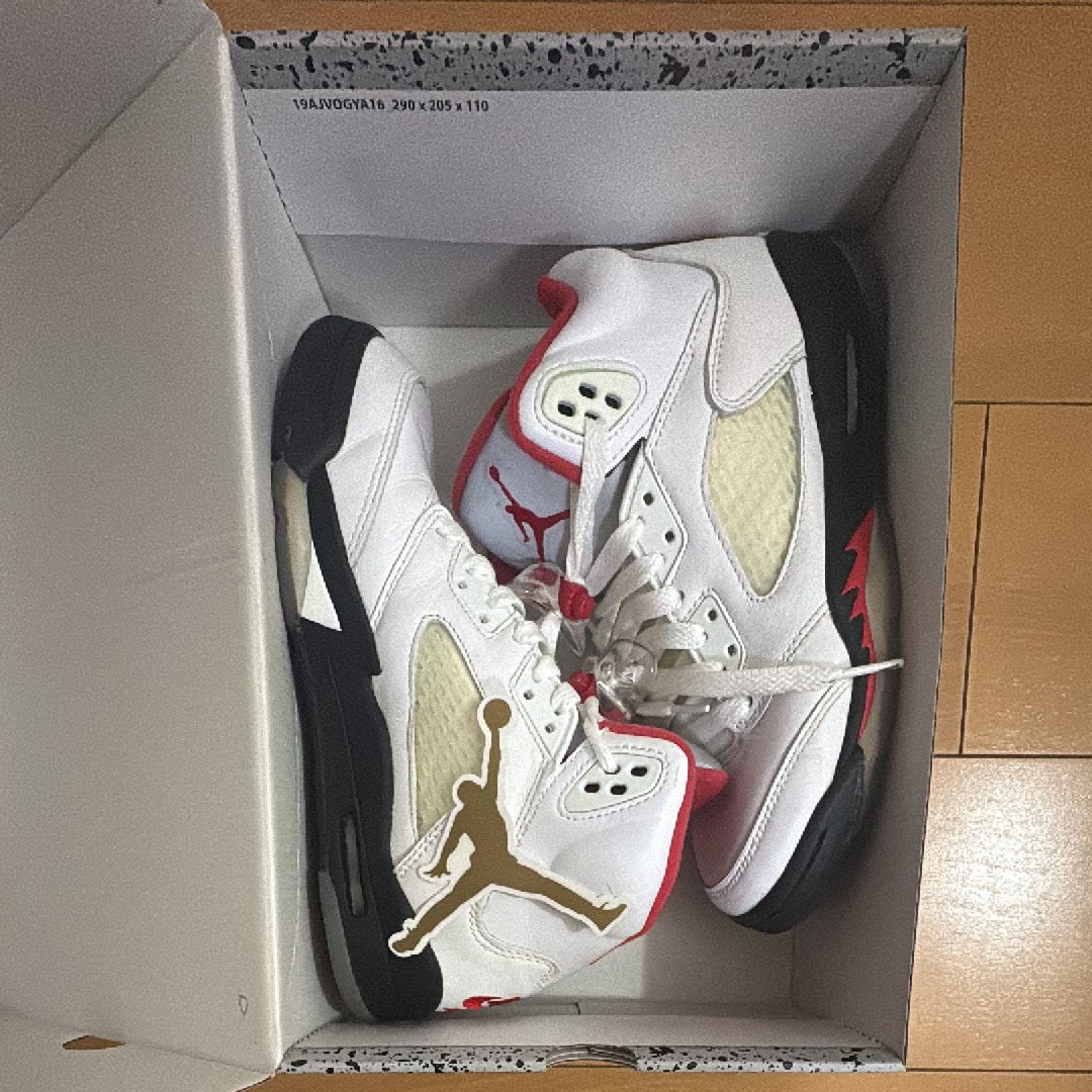 ナイキ GS エアジョーダン5 レトロ "ファイヤーレッド" (2020)