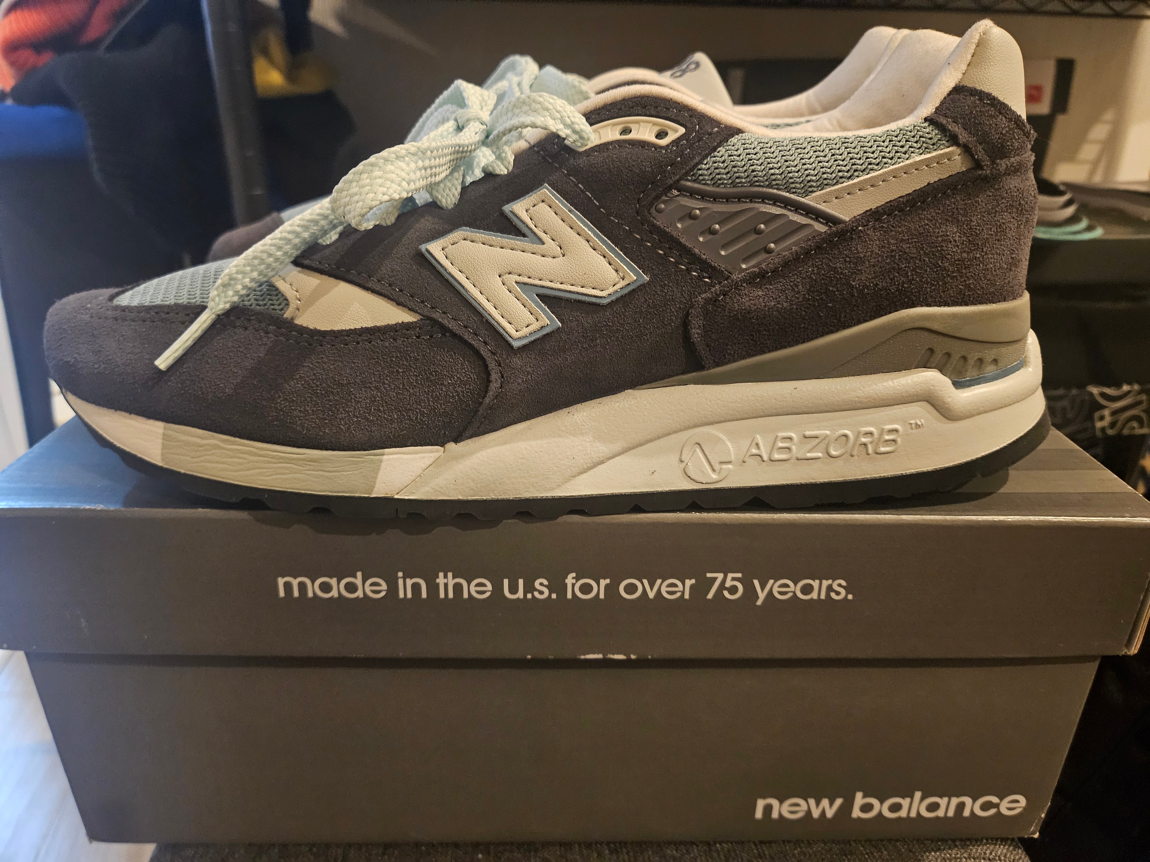 キス × ニューバランス  998 "スティールブルー"