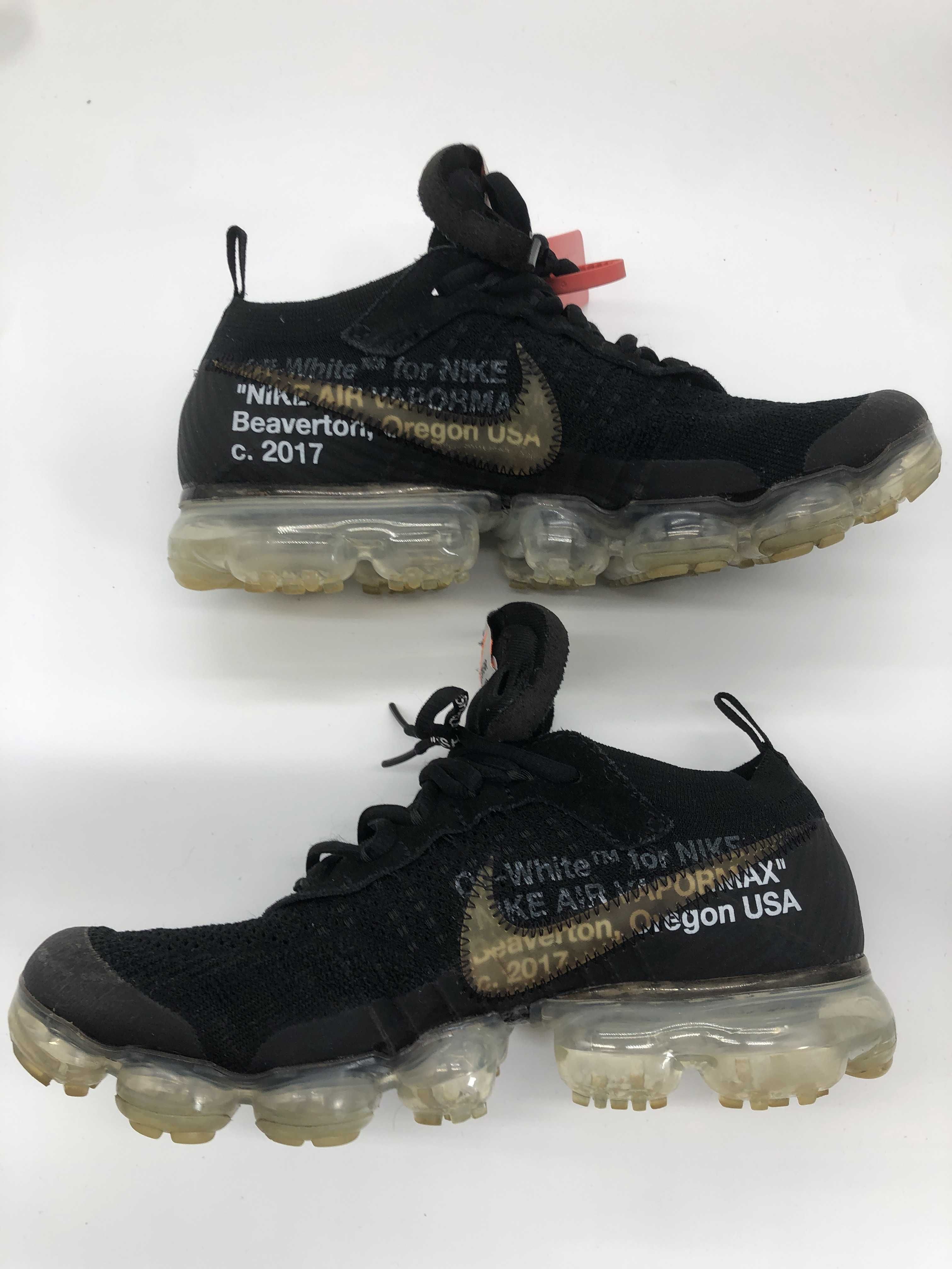 Off-White × Nike Air Vapormax "Black/Total Orange/Clear"