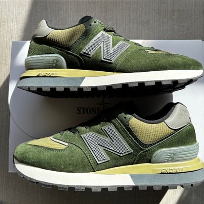 Stone Island × New Balance 574 Legacy "Dark Green"