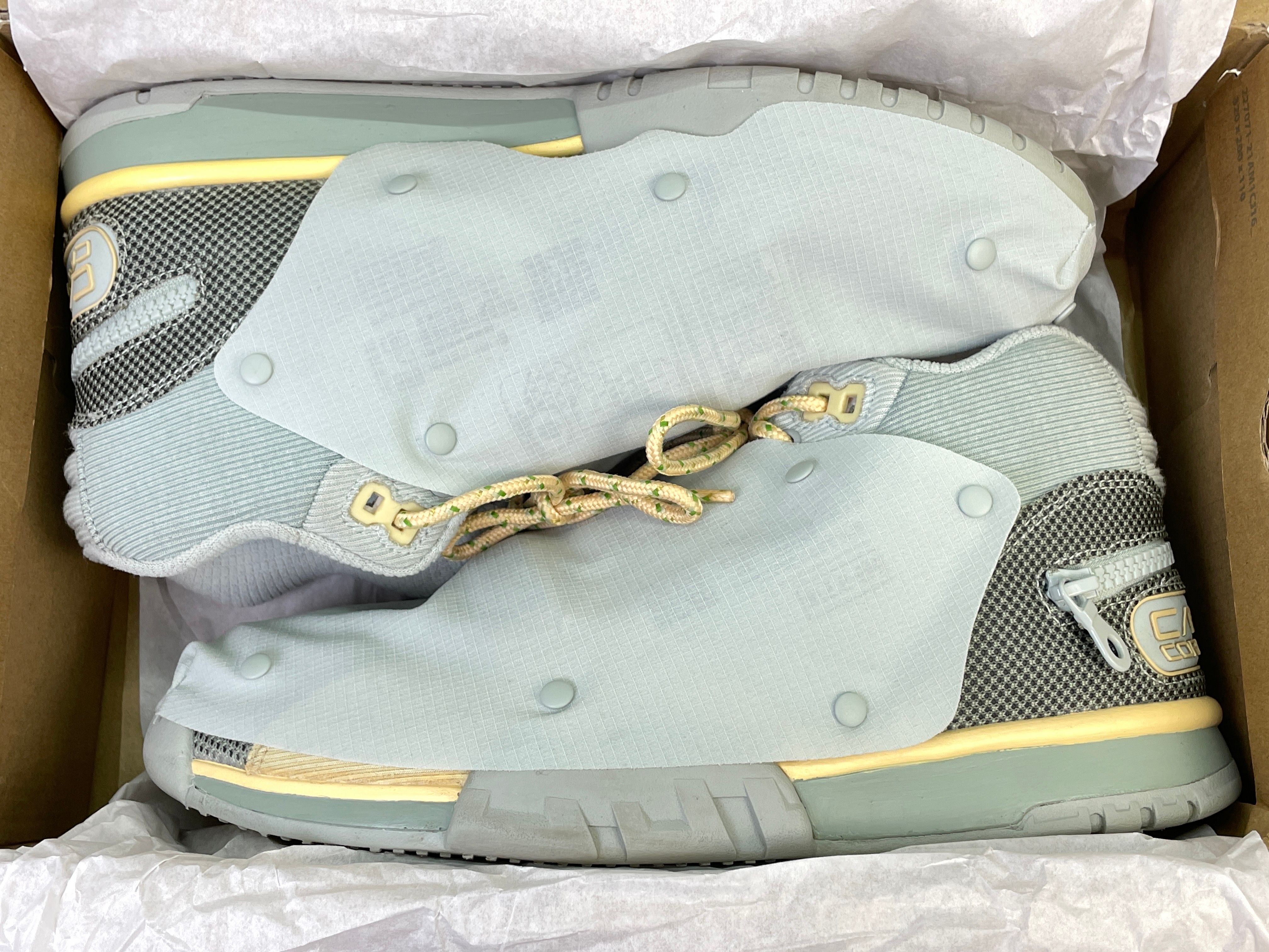 Travis Scott × Nike Air Trainer 1 SP "Grey Haze and Dusty Sage"