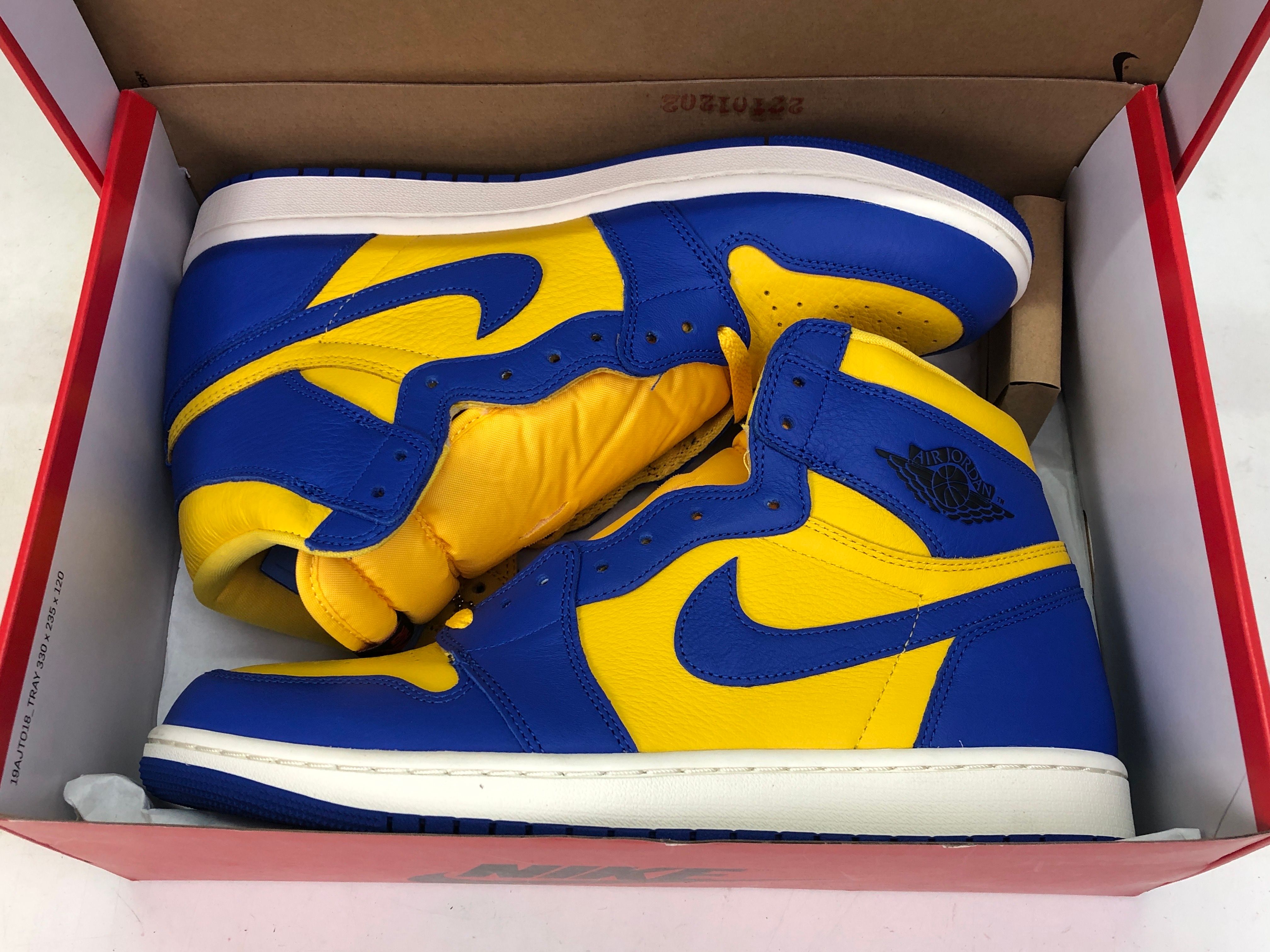 Nike Women's Air Jordan 1 High OG "Game Royal and Varsity Maize"