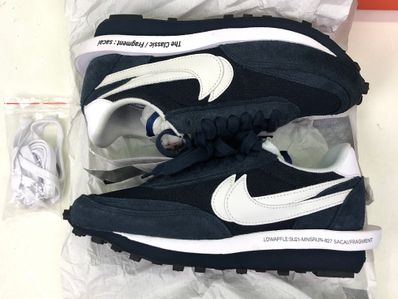 Fragment × sacai × Nike LD Waffle "Blackended Blue"